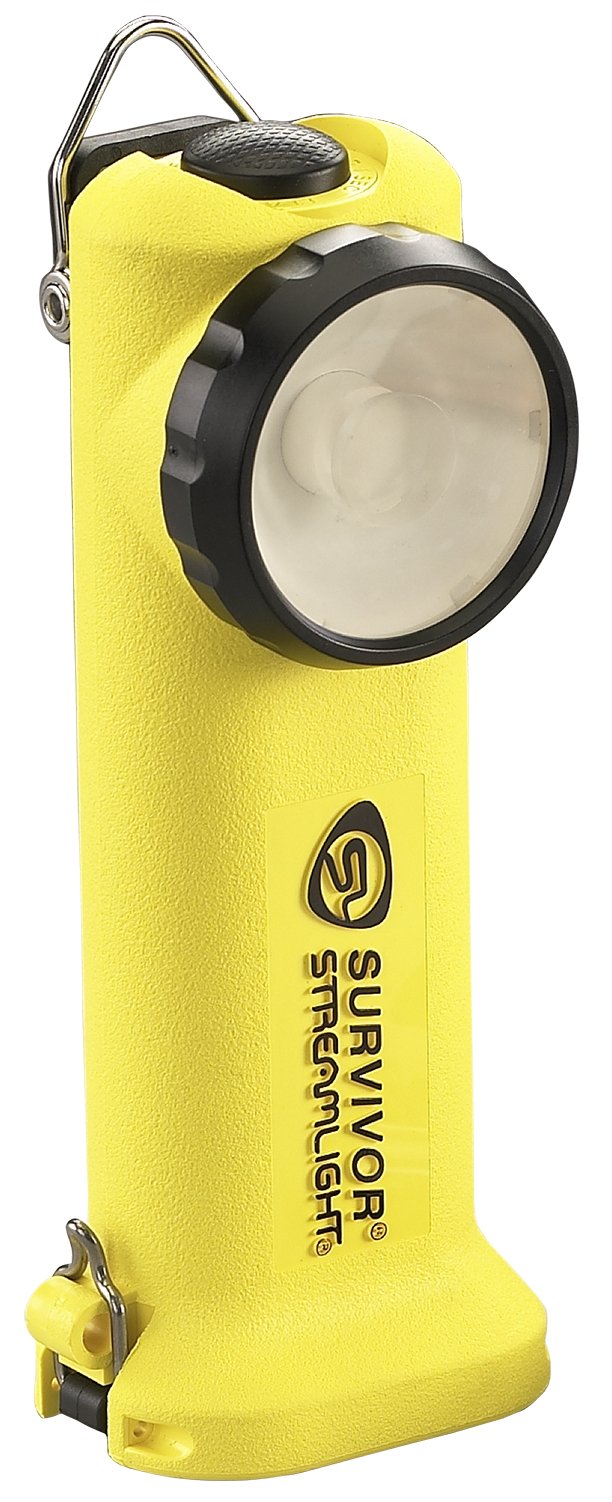 Streamlight Survivor Right Angle Flashlight, 175-Lumen, Nylon, Yellow, Model 90541, Standard Size