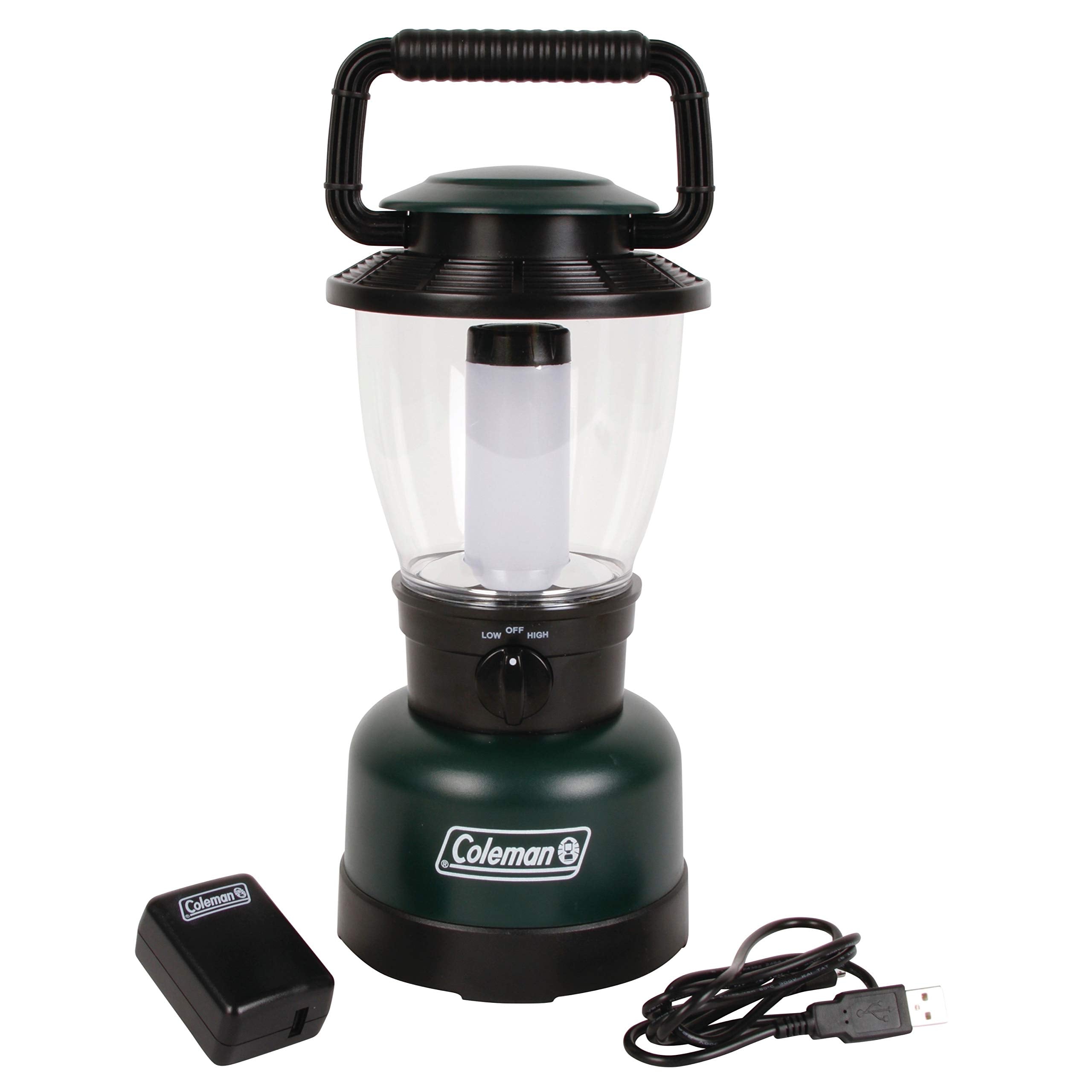 Coleman Rugged Rechargeable 700L LED Lantern, Water & Impact-Resistant, USB Charging Port, One Size, Multicolor, Model 1379631