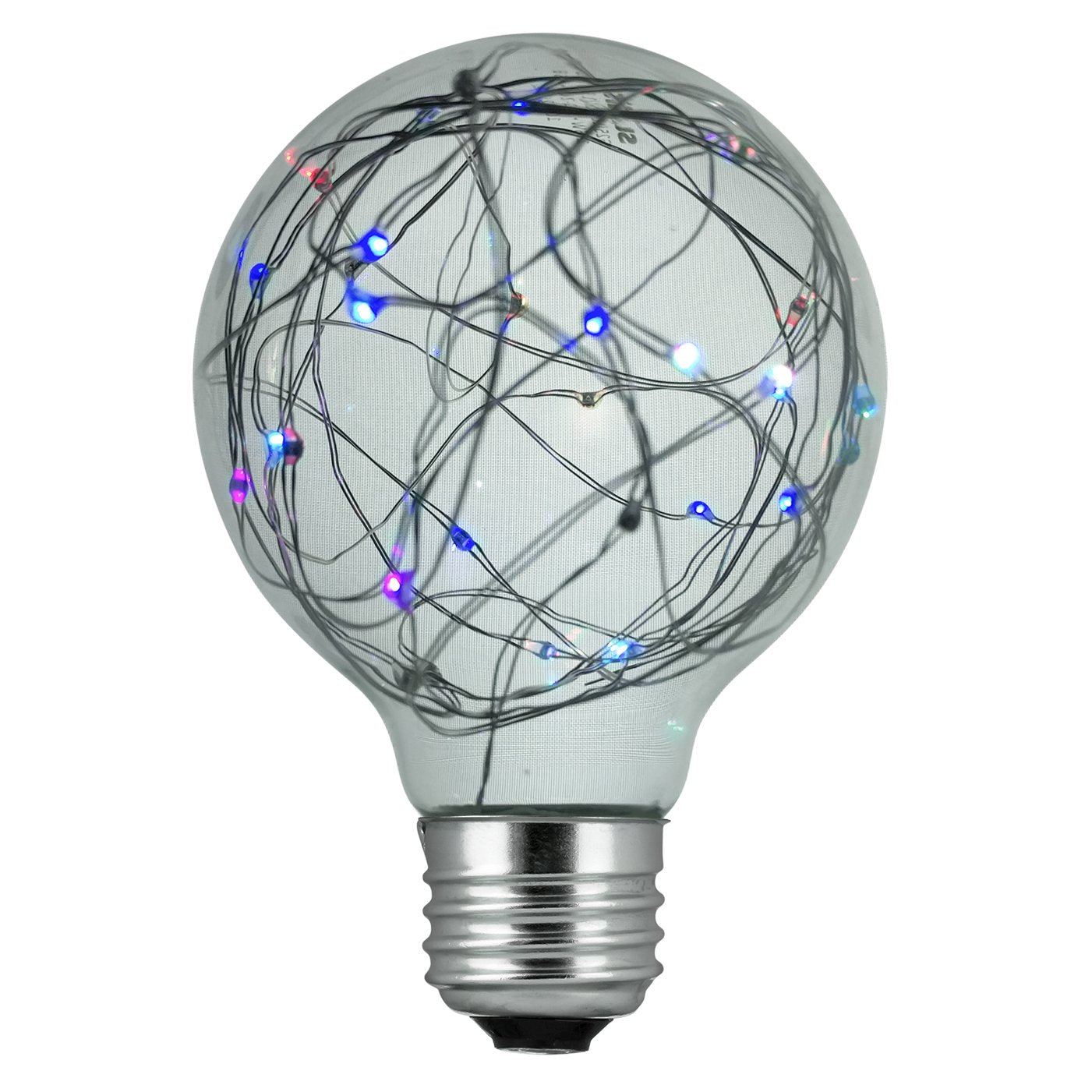Sunlite 81177 G25 Globe Bulb  LED Fairy-Lights Inside  1.5 Watts  Medium (E26) Base  Non Dimmable  Party Decoration  Holiday Lighting  String Light  Multi-Color  1 Count
