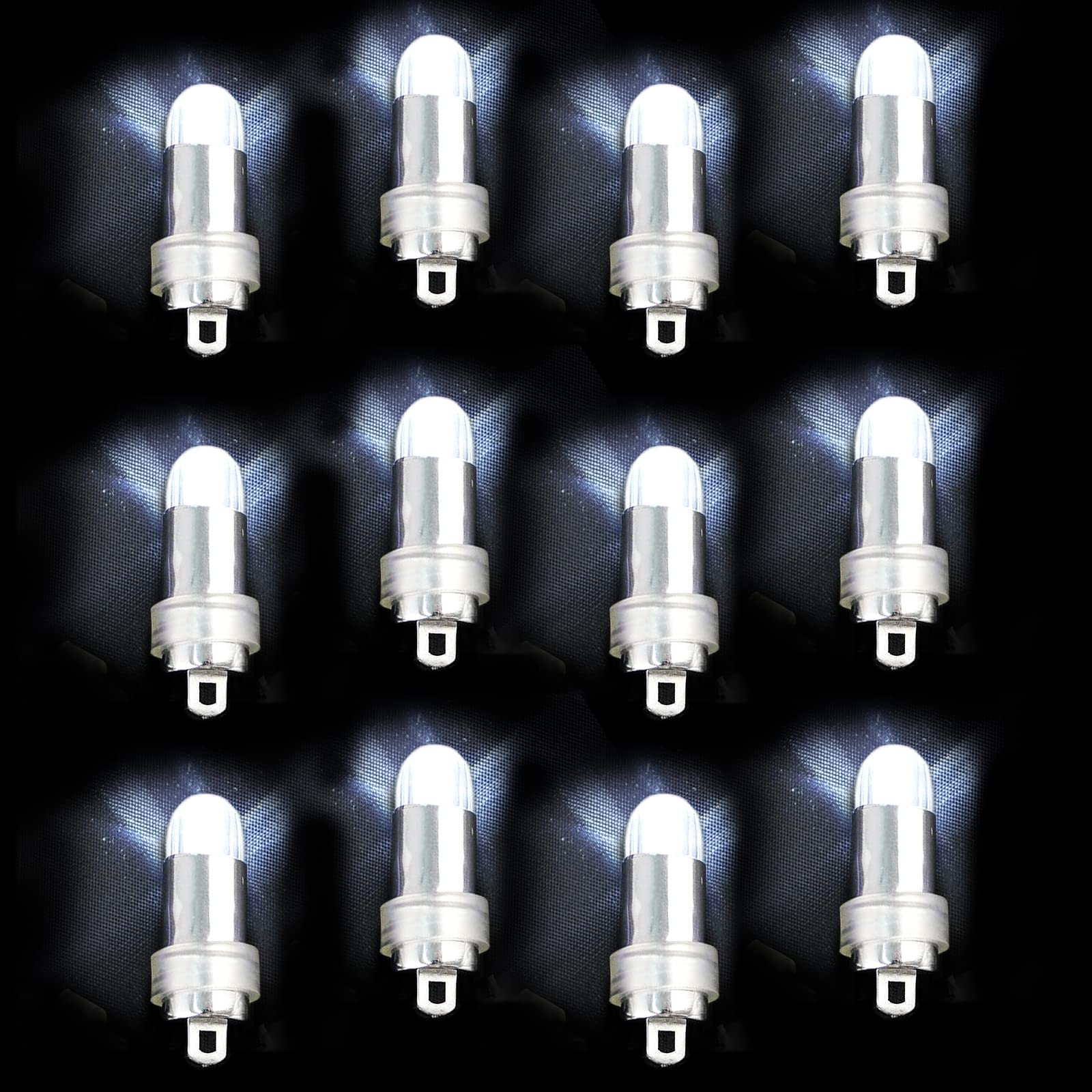 Acmee Non-Blinking LED Balloon Lights for Balloon Paper Lantern Party Decoration (12, White)
