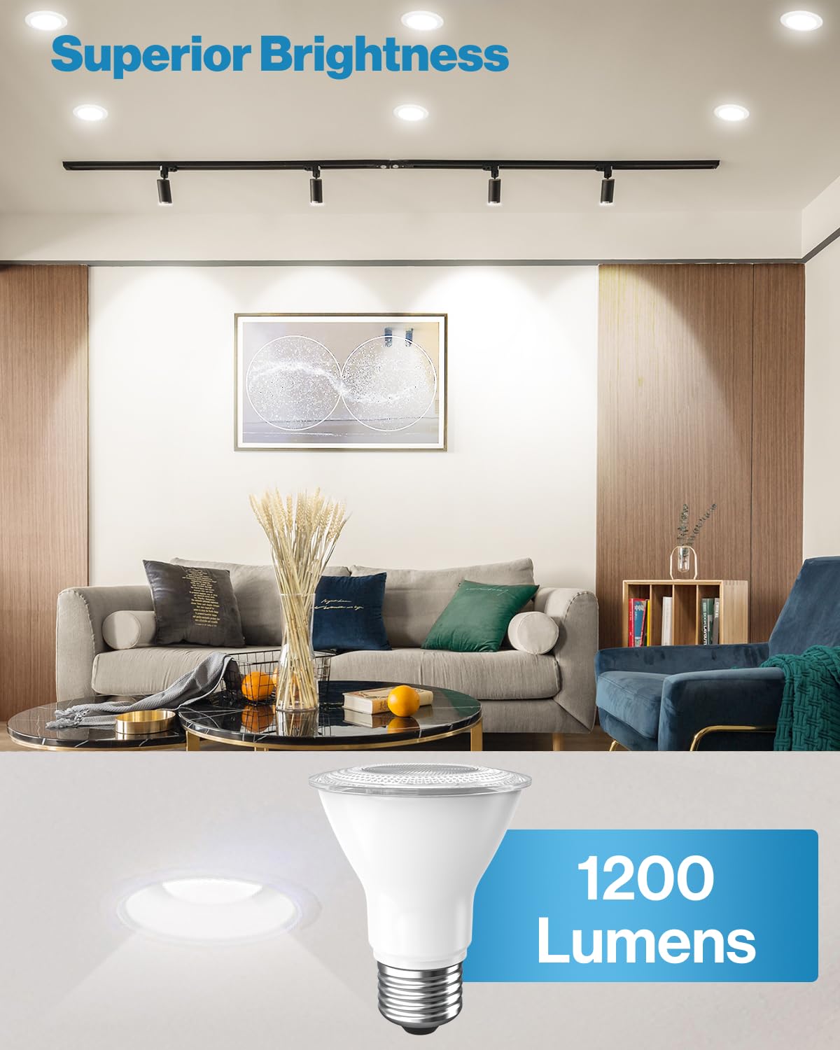 Sunco 12 Pack Par30 Led Bulb  Exterior Flood Lighting  Long Neck Recessed Light Bulbs  1200 Lm  11W (75W Equivalent)  3000K Warm White  Dimmable  E26 Base  High Brightness  Indoor/Outdoor Ul