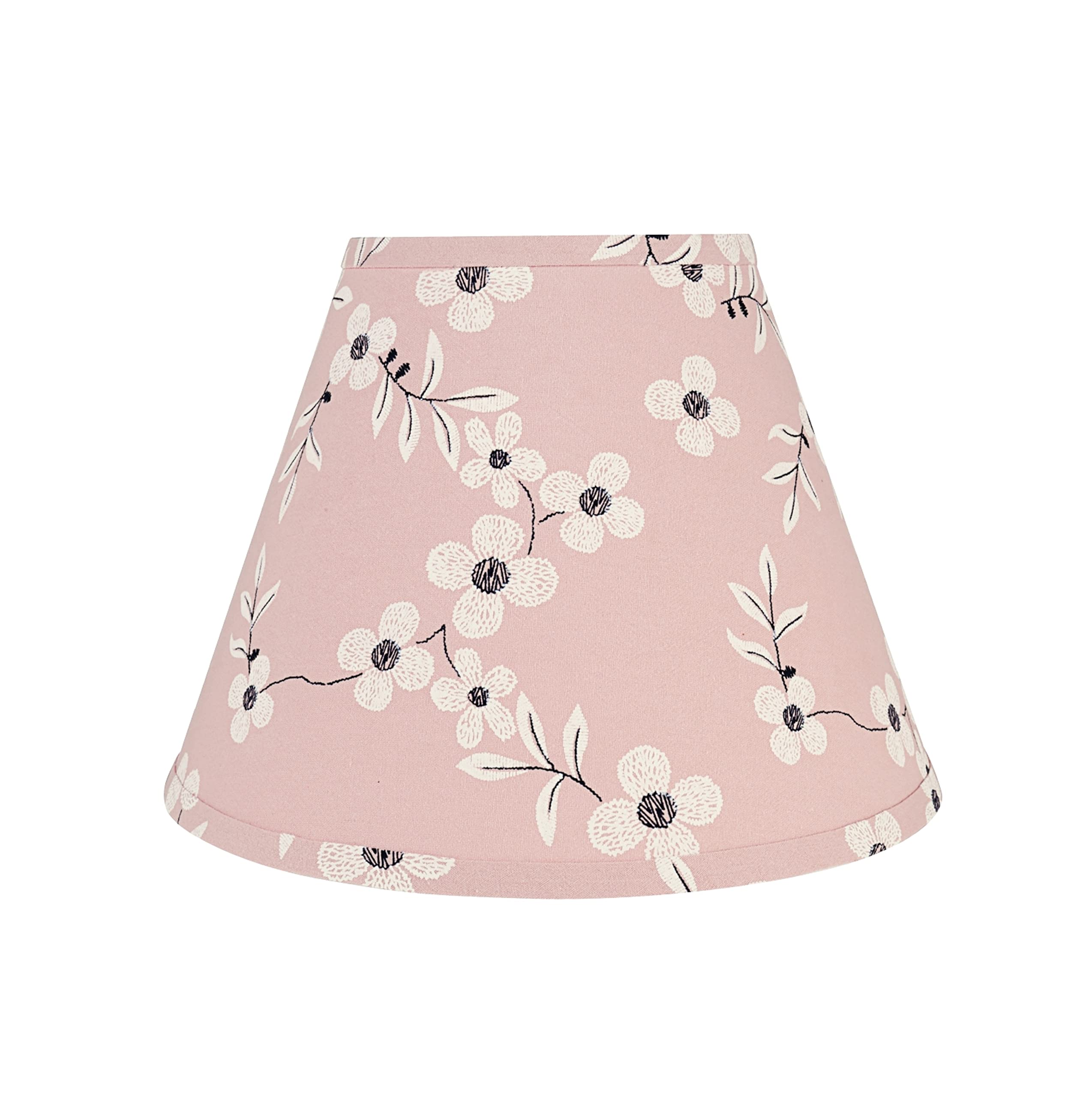 Aspen Creative 32633A Transitional Empire Shape Spider Construction Lamp Shade, Pink, 6&quot; Top X 12&quot; Bottom X 9&quot; Slant Height