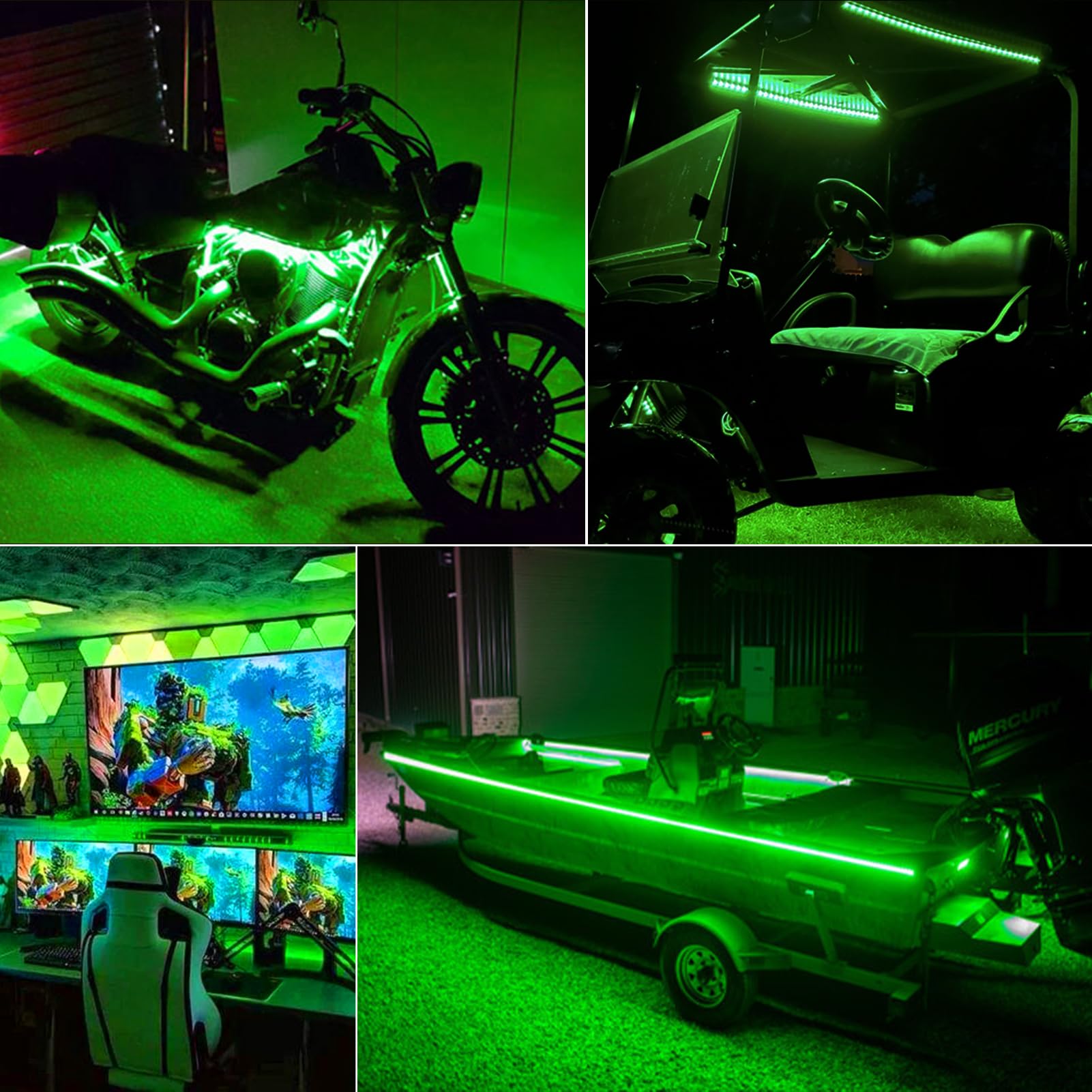 Echosari Green Led Strip Lights Battery Powered, 90 Led 2835 Smd Strip Lights 9.8 Ft Cuttable Self-Adhesive Strip Lights With Remote Timer For Outdoor Indoor Party Bedroom Decoration