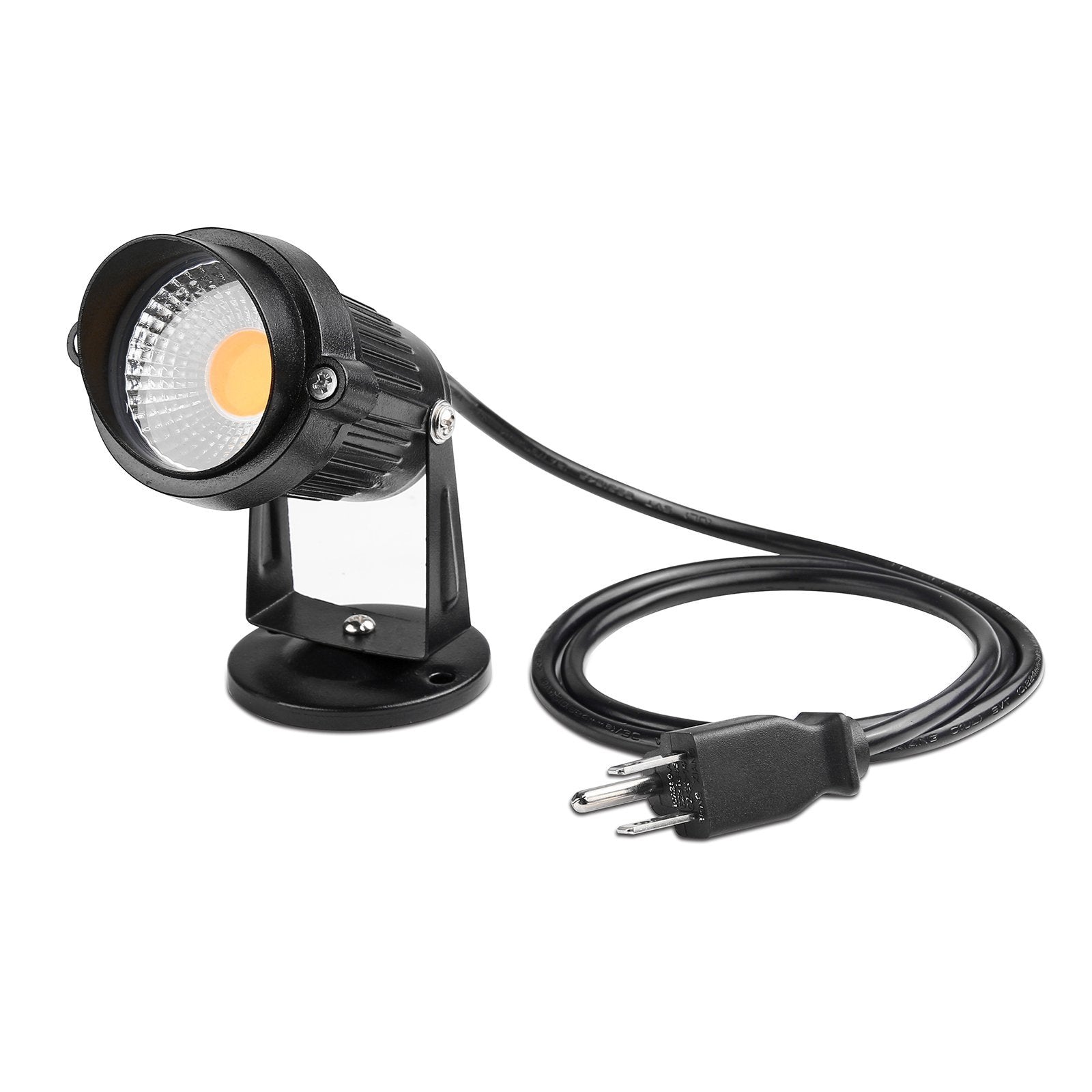 LemonBest 10W Dusk to Dawn LED Spotlight with Photocell Sensor, Waterproof for Yard Garden Patio, Warm White 2800K, 1 Pack