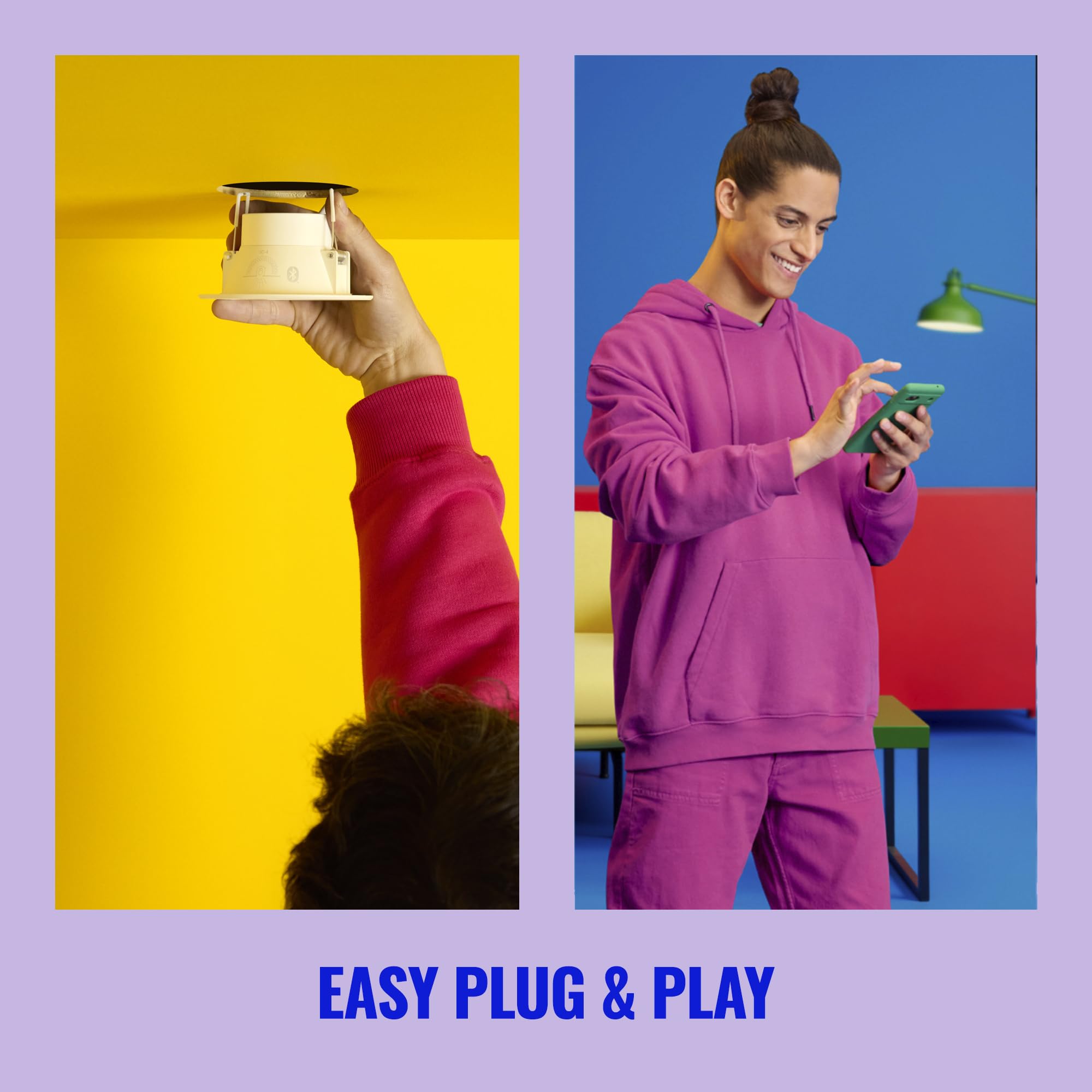 Wiz Color 6-Inch Smart Retrofit Downlight - Pack Of 4-2700K- 6500K - 1150 Lumen - Indoor - Connects To Your Existing Wi-Fi - Control With Voice Or App + Activate With Motion - Matter Compatible