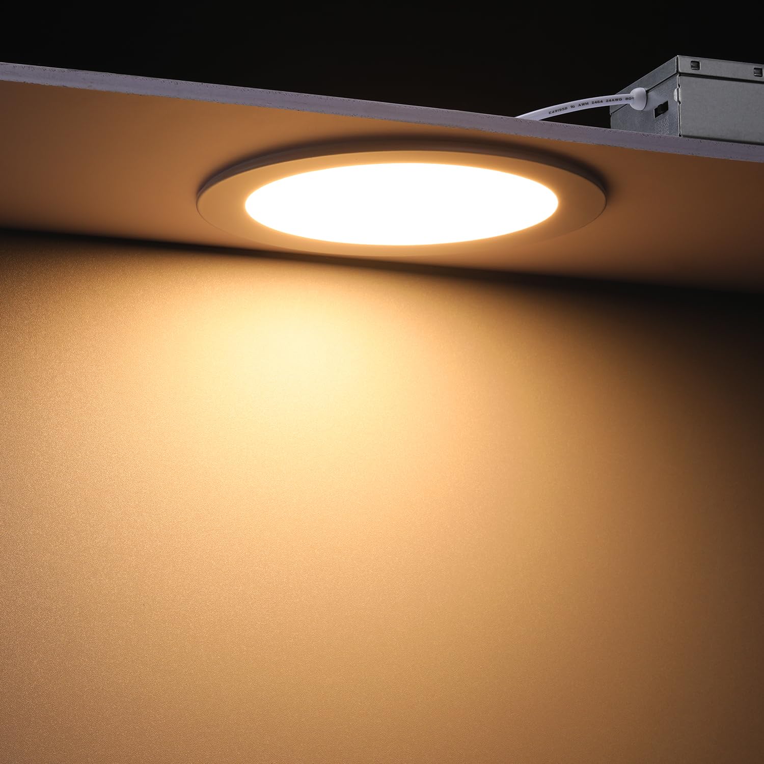 Torchstar 12-Pack 6 Inch 5Cct Ultra-Thin Led Recessed Lighting, Cri 90, 2700K3000K3500K4000K5000K Selectable, 12W Dimmable Slim