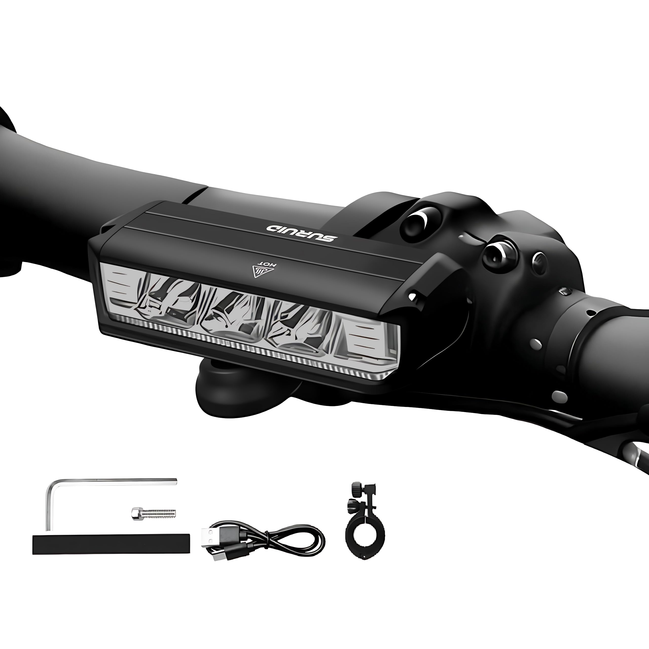 Suruid Bike Lights for Night Riding  1000 Lumens Bright Bicycle Light  USB Rechargeable Bike Headlight  Waterproof Safety Bike Front Light for Road  Mountain  Bike Accessories for For Mature Users Bikes