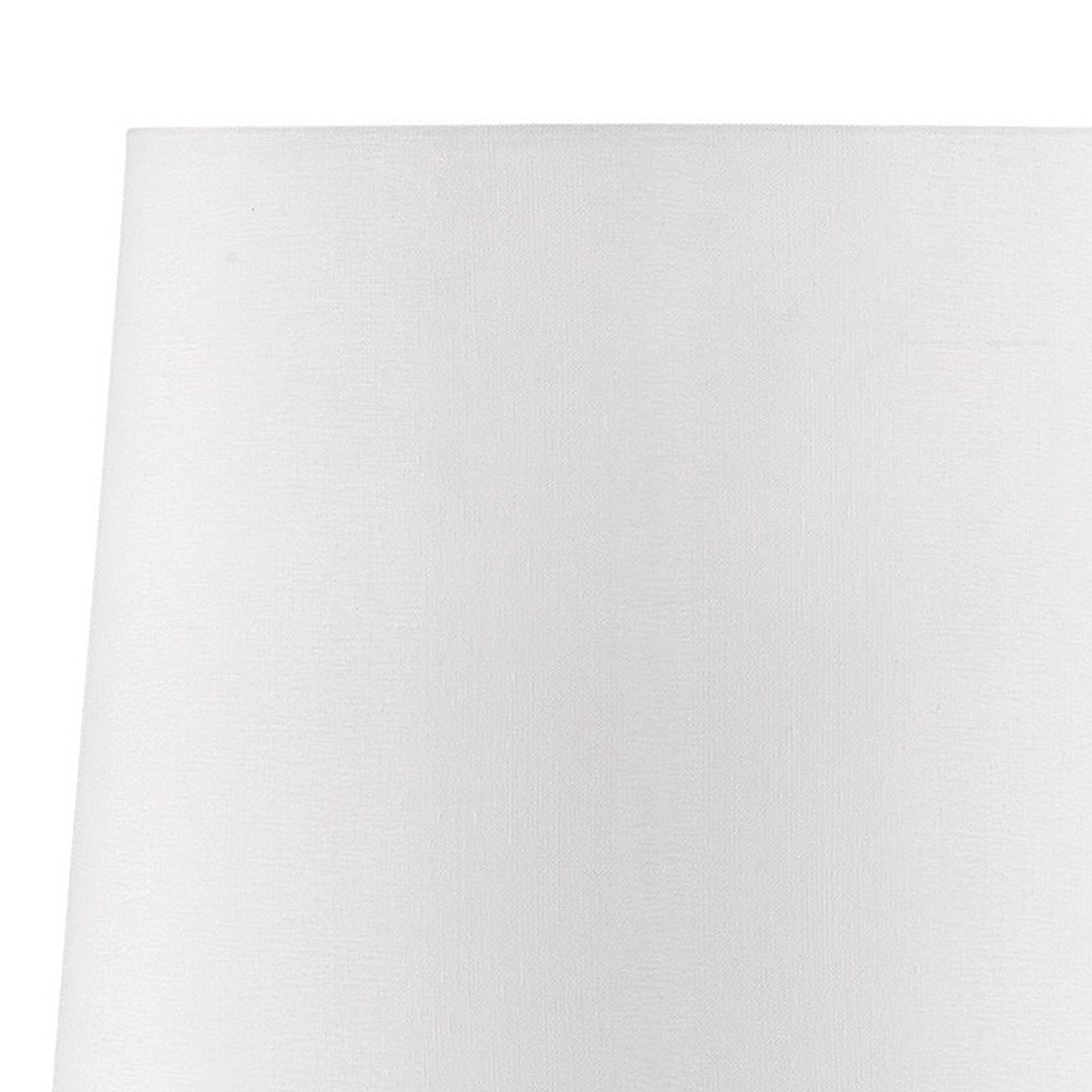 Benzara Bm240455 Table Lamp With Teardrop Metal Base & Fabric Shade, White