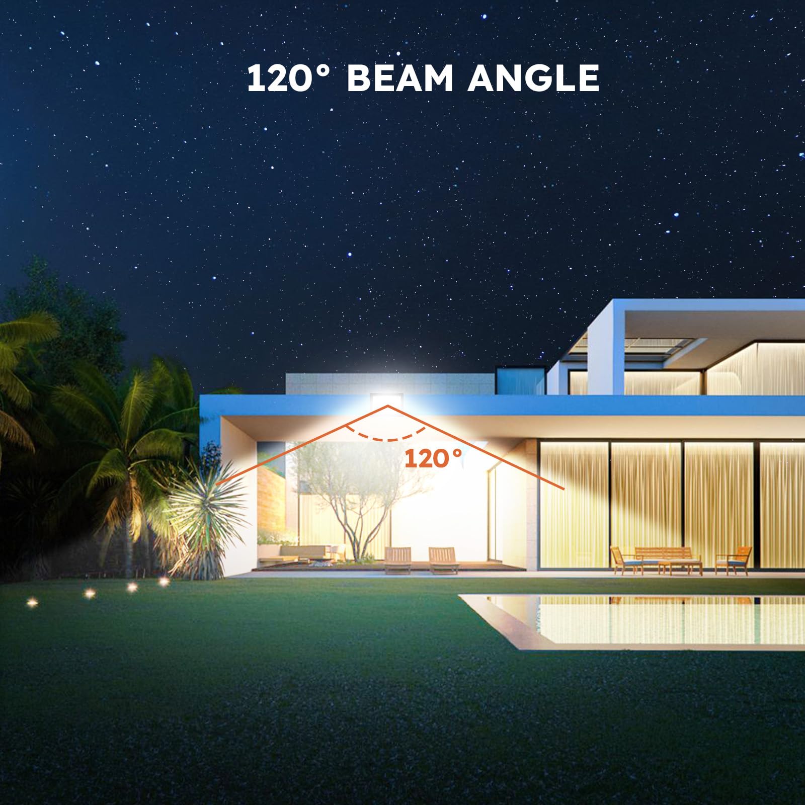 Madewell Living 100W Led Flood Lights Outdoor - 18000 Lm Super Bright Security Lighting  Ip66 Waterproof  5000K Daylight - Energy-Efficient Outdoor Lights For Garage  Garden  Lawn  Backyard