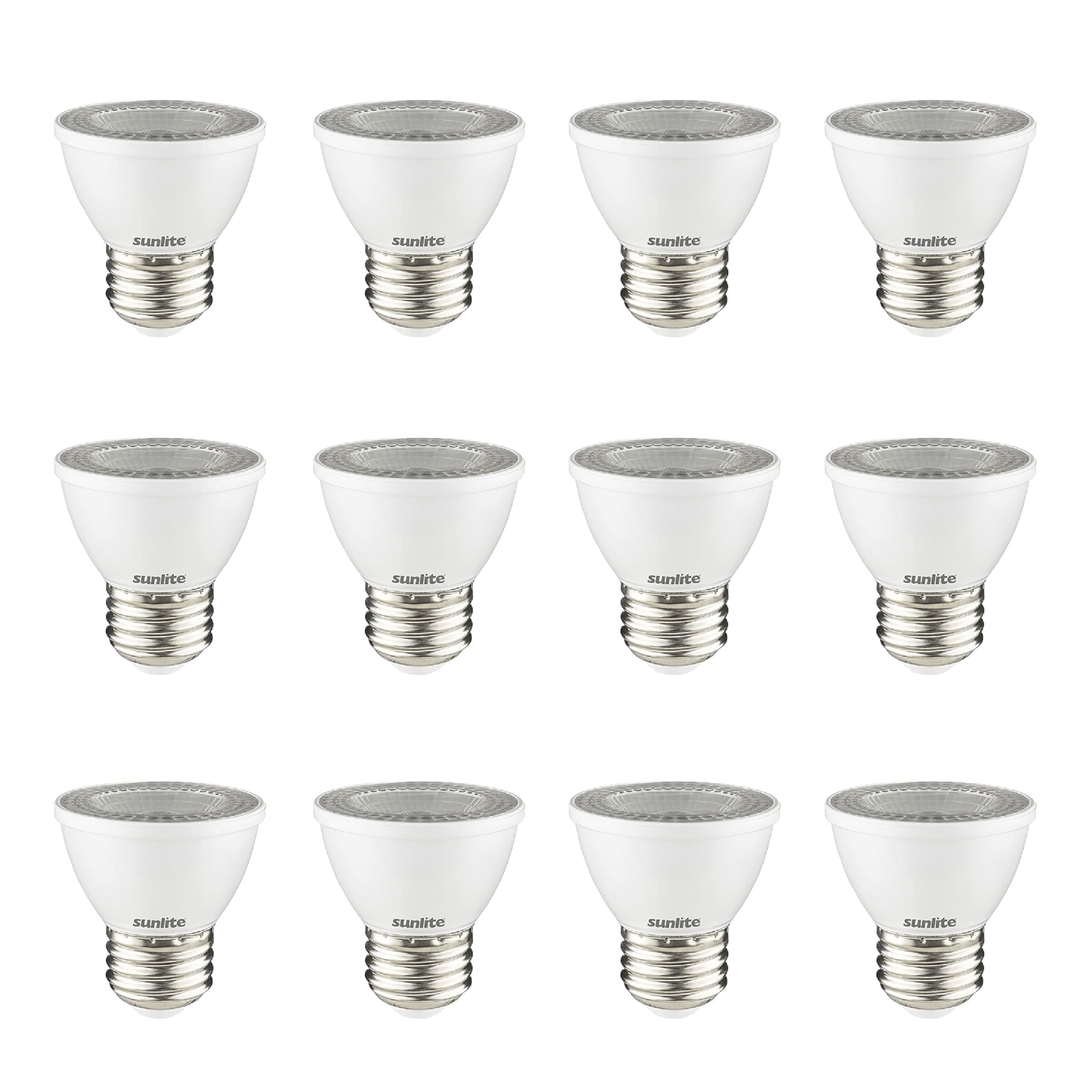 Sunlite Led Par16 Dimmable, Short Neck Recessed Spotlight Light Bulb, 7-Watt, (50W Halogen Replacement) 500 Lumens, Medium E26 B