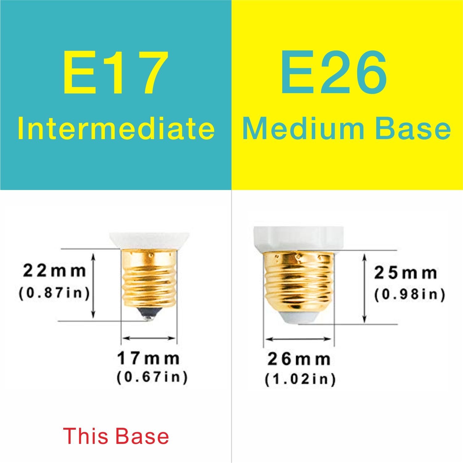 Hizashi 4W LED T6.5 Tubular Filament Bulb E17 Intermediate Base Dimmable 4.7'' Length 40W Equivalent Light Bulb 4000K Cool White