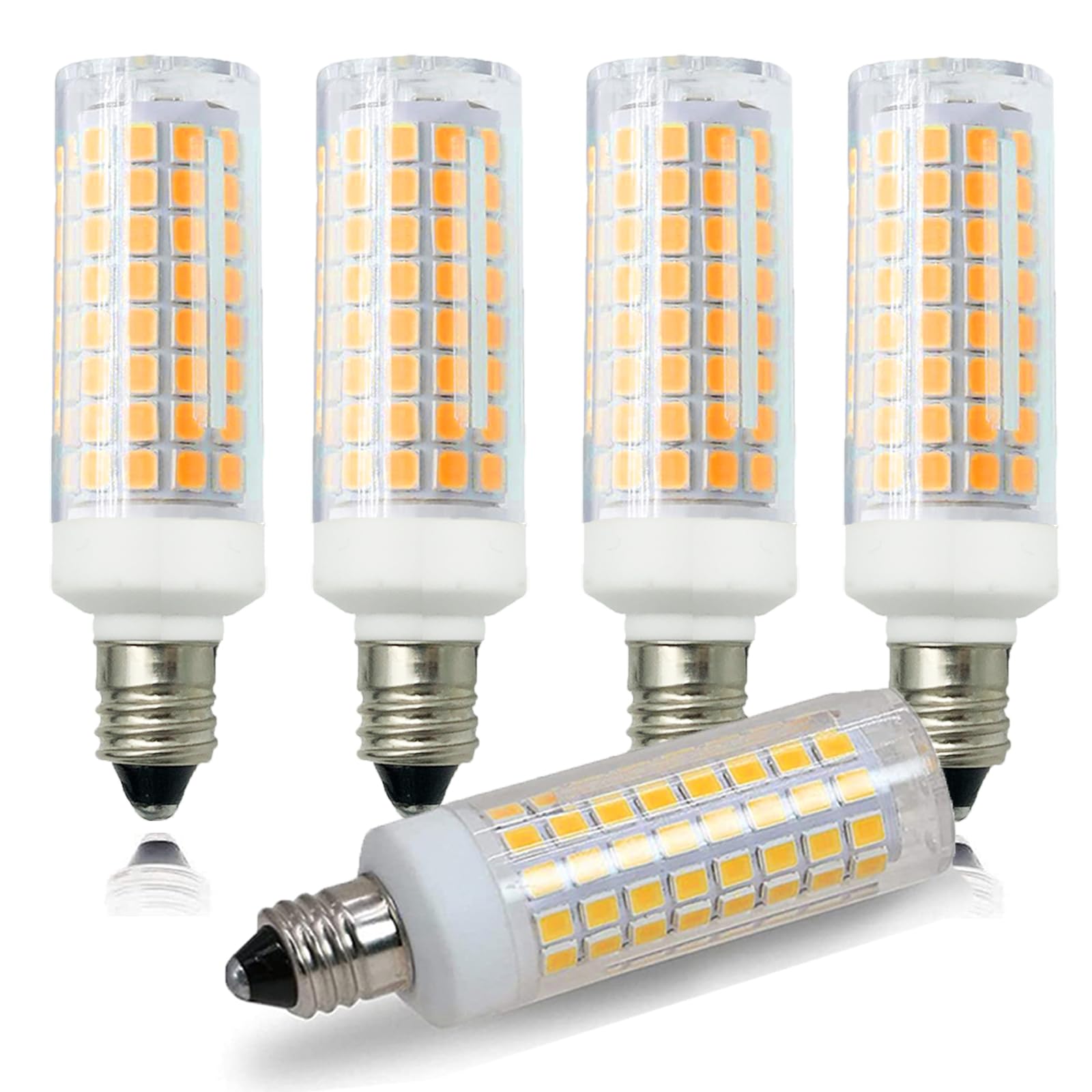 Zssxoled [Pack Of 5] E11 Led Bulb 7W Dimmable E11 Mini Candelabra Base 75W Halogen Equivalent, T3/T4 Jd E11 Led Light Bulb For C