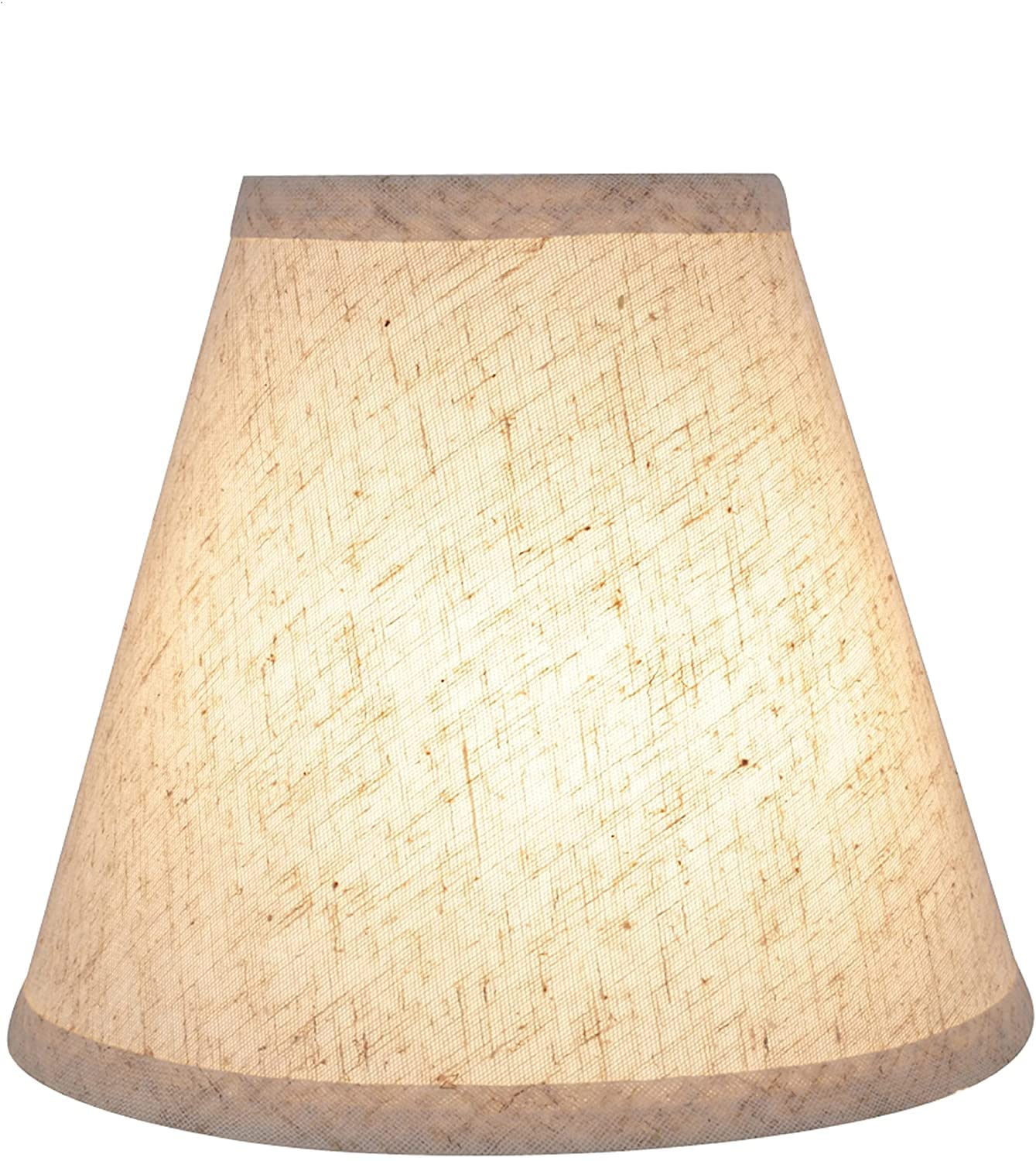 Aspen Creative 32471A Transitional Hardback Empire Shaped Spider Construction Lamp Shade In Flaxen, 8&quot; Wide (4&quot; X 8&quot; X 7&quot;)