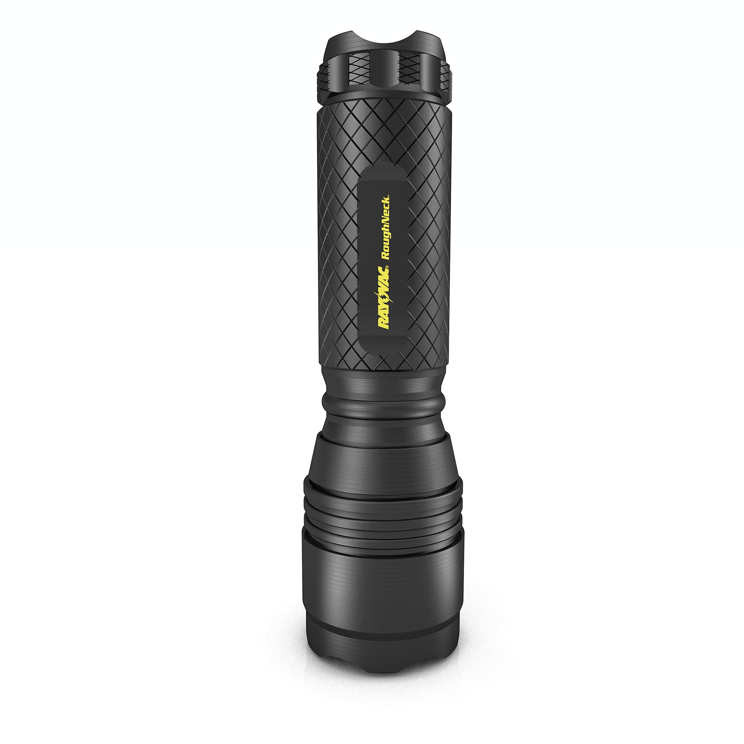 Rayovac Roughneck LED Flashlight, 220 Lumen, Aircraft Grade Aluminium, Black, Model RN3AAA-BXT, EDC with Holster and Batteries Included