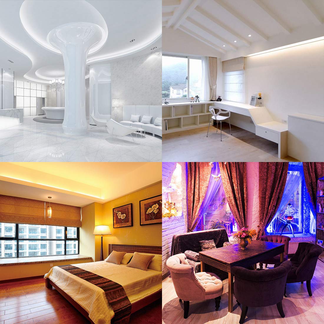 Btf-Lighting Rgbw Rgb+Cool White Sk6812 (Similar Ws2812B) 4 Colors In 1 Led Strip Individually Addressable 16.4Ft 60Pixel/M 300L