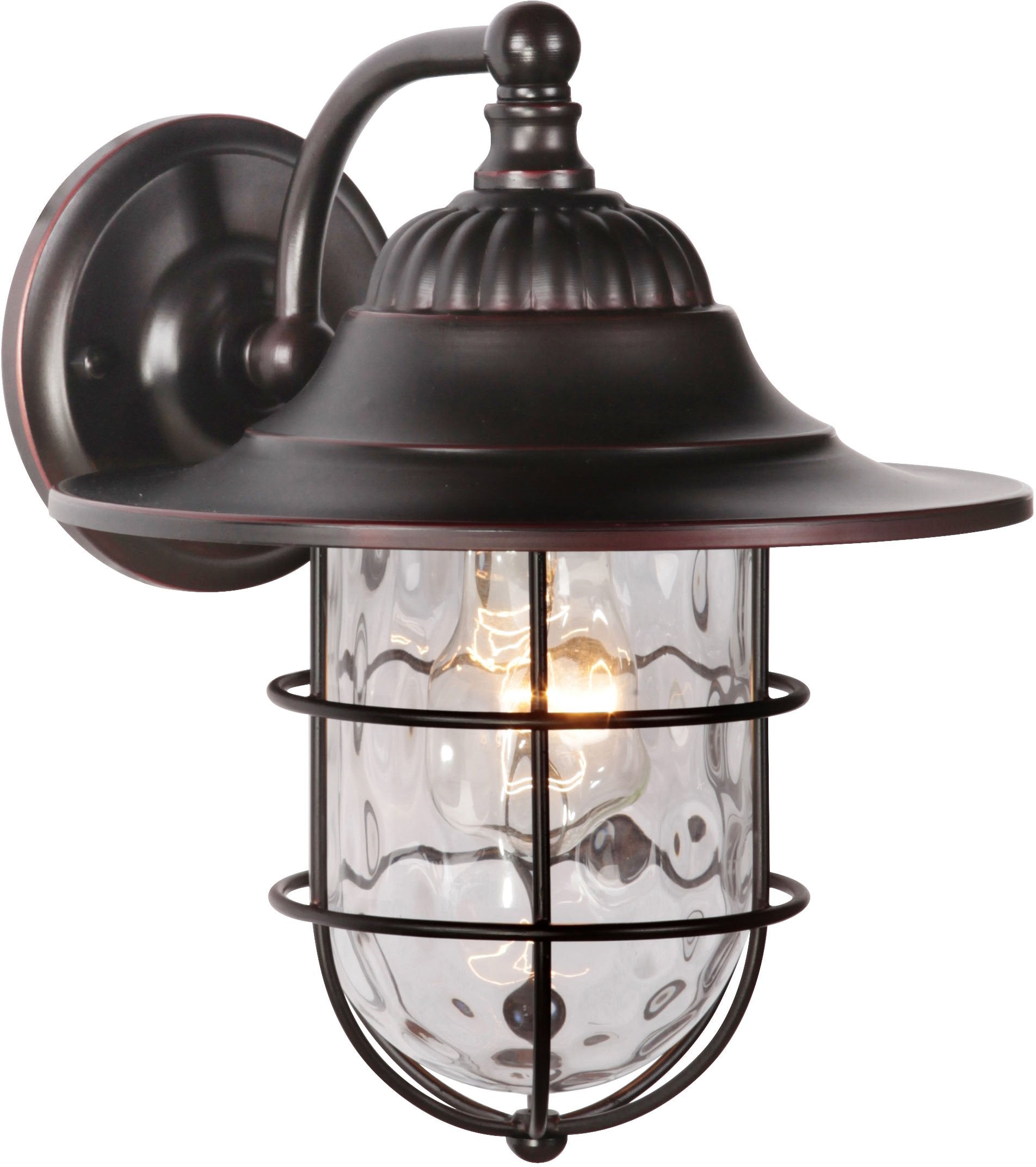 Craftmade Z5804-Obg Fairmont Outdoor Wall Sconce, 1-Light 100 Watt (8''W X 11''H), Oiled Bronze Gilded