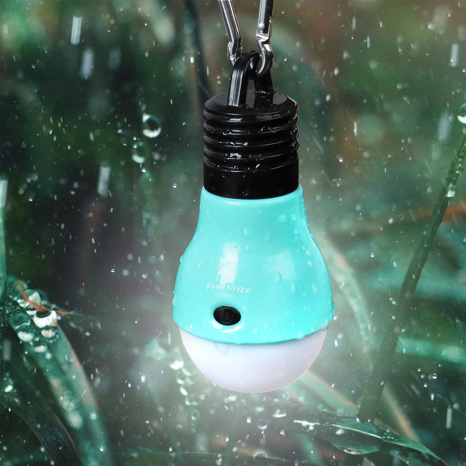EverBrite Camping Lights 3-Pack - LED Bulbs with 3 Modes, Pink, Green, Blue, Model E007044A, Ideal for Kids, Camping, Emergency