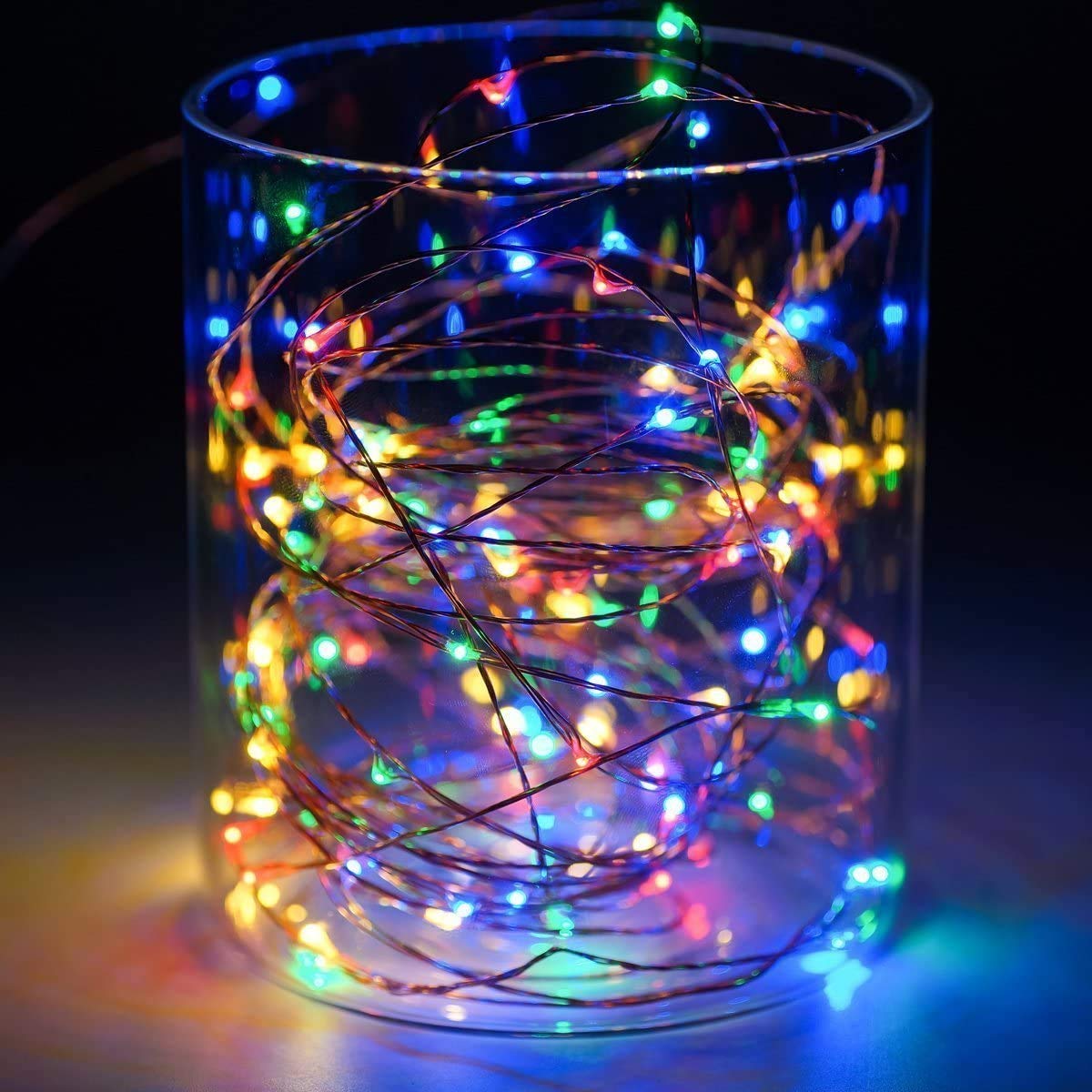 XERGY Battery Powered Copper Wire LED String Lights for Decoration, Diwali, Christmas Tree Decoration Lights Festival Rice Light