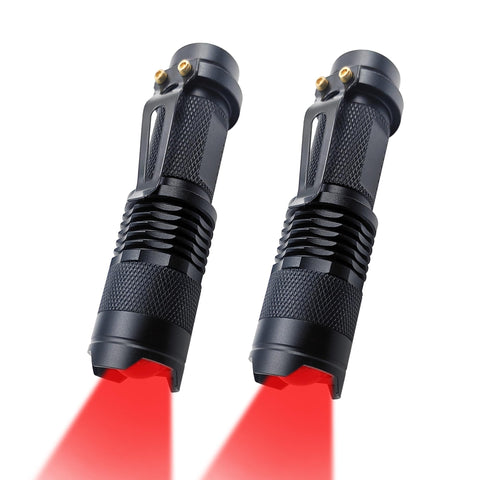 XINFEIBEI LED Red Light Flashlight High Power Single Mode for