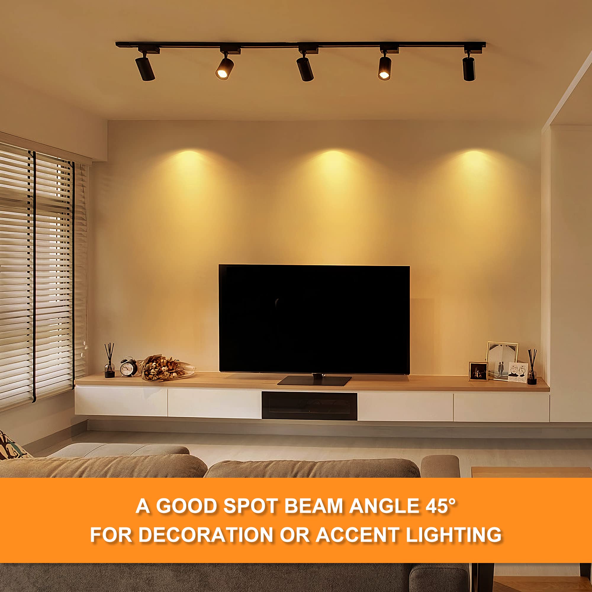 Mlambert 24 Pack Mr16 Led Bulbs 50W Halogen Equivalent, 2700K Warm White, 5W Gu5.3 Mr16 12V Spotlight Bulb, Non-Dimmable,45 Degree Beam Angle For Landscape, Recessed, Track Lighting