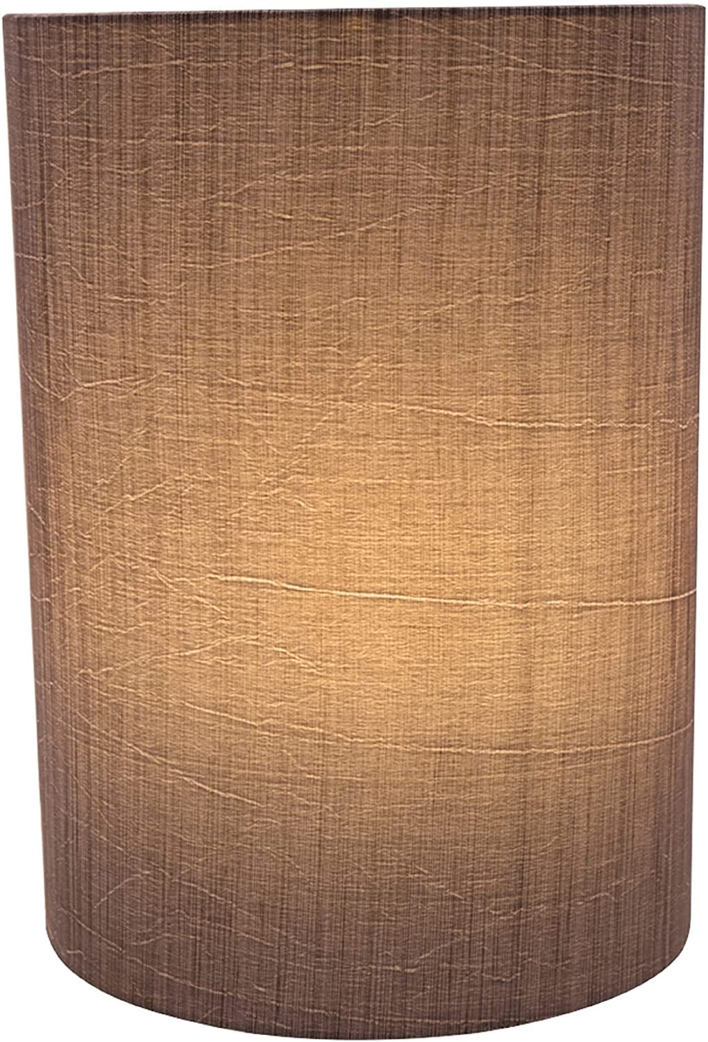 Aspen Creative 31259A Transitional Drum (Cylinder) Shaped Spider Construction Lamp Shade In Grey & Black 8'' Wide (8'' X 8'' X 1