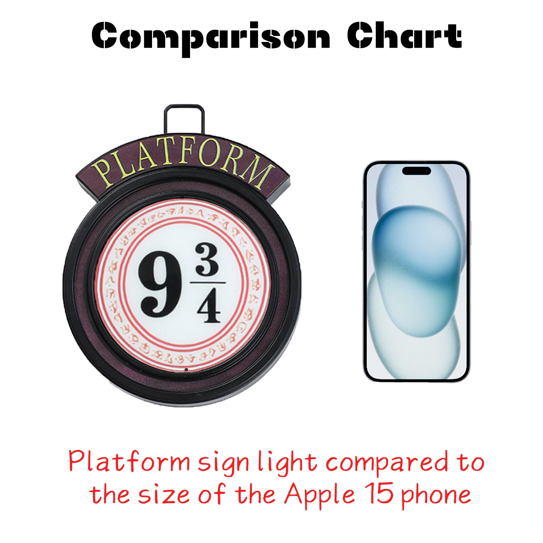 Platform Sign Christmas Decorations, Wireless Sconces, Rgb 16 Color Dimmable Night Light, Remote Control, Christmas Decor For Home Party Bedroom, Children‘S Day Birthday Gifts For Kid Movie Fan