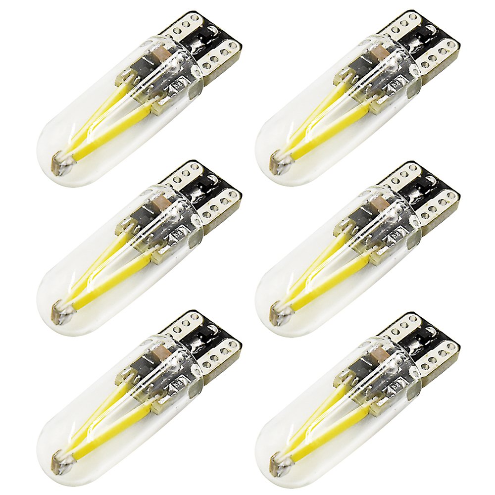 Bonlux T10 Wedge Base Led Bulb 12V Low Voltage T10 194 Wedge Base Landscape Bulb 1.5W Warm White 12V Ac/Dc Led Replacement Bulbs