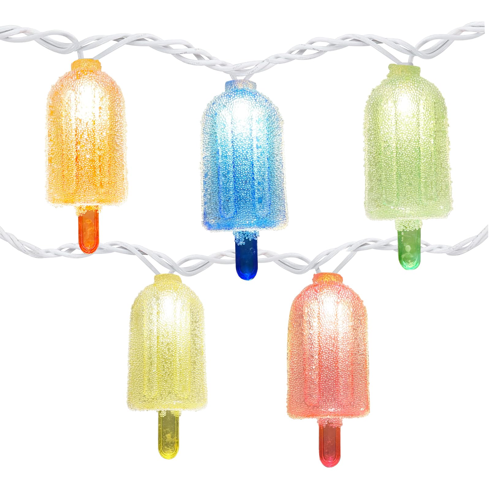 Doratale 8.5Ft Popsicle String Lights - 10 Multicolor Outdoor Party Decorations