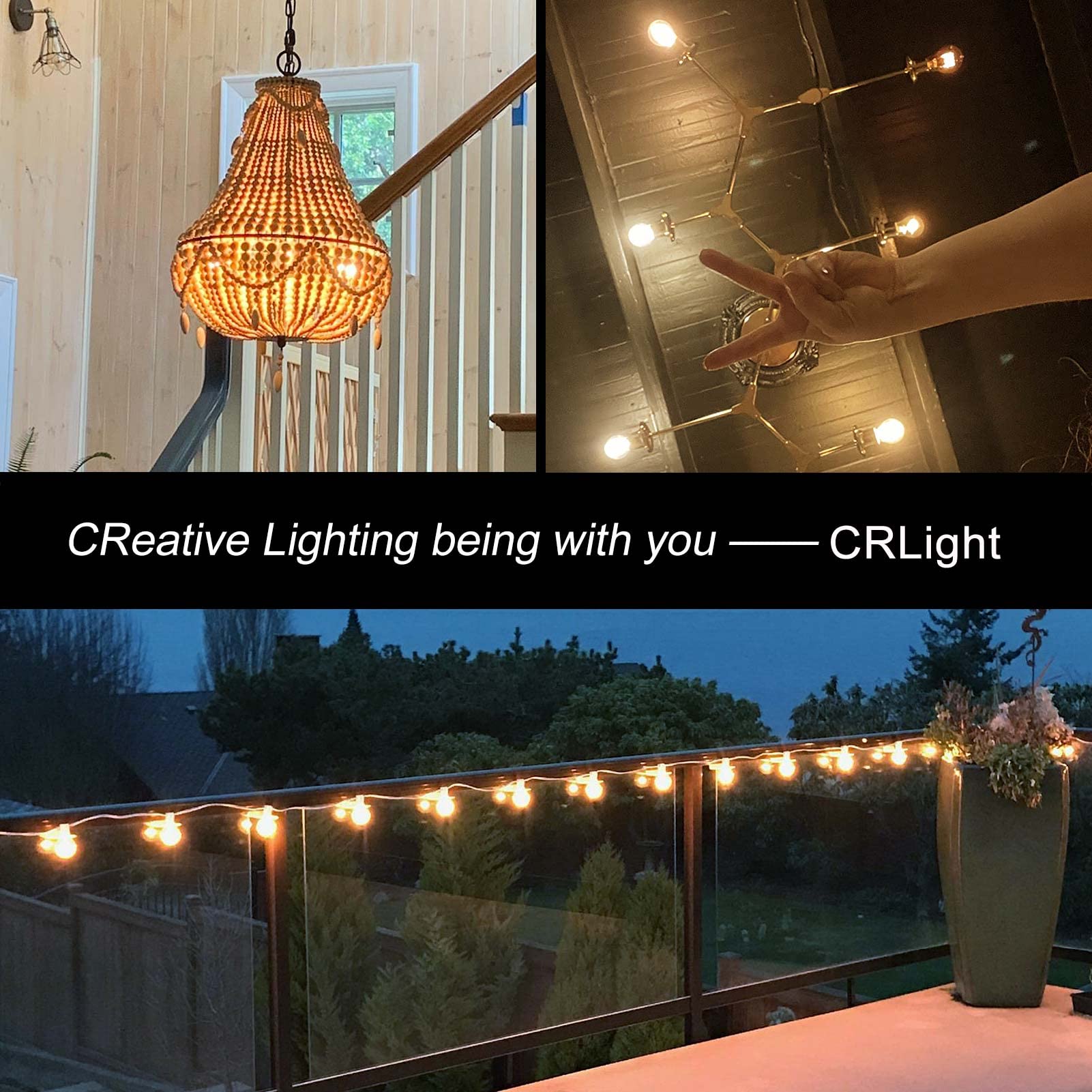 Crlight 2W Led Candelabra Bulb, 25W Equivalent, Warm White 2700K, 12 Pack,