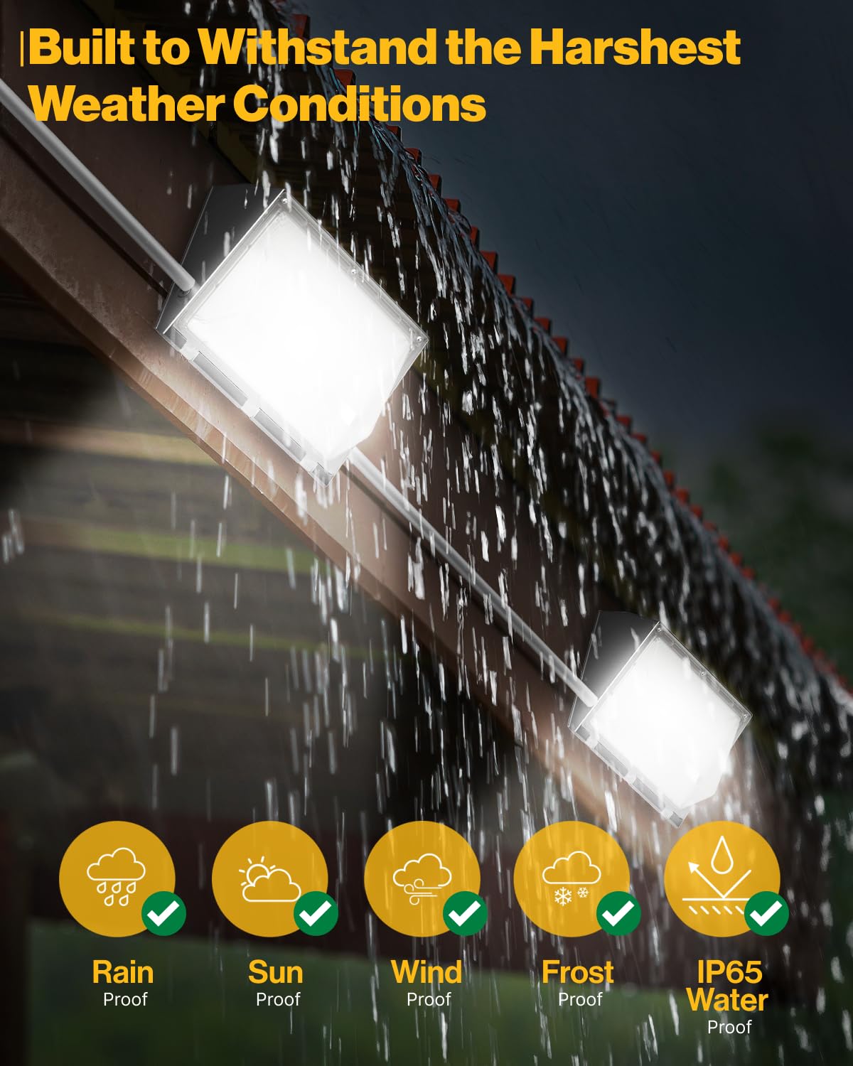 Sunco 2 Pack 120W Led Wall Pack Outdoor Dusk To Dawn Photocell Sensor Industrial Dimmable Waterproof Commercial Grade Security W