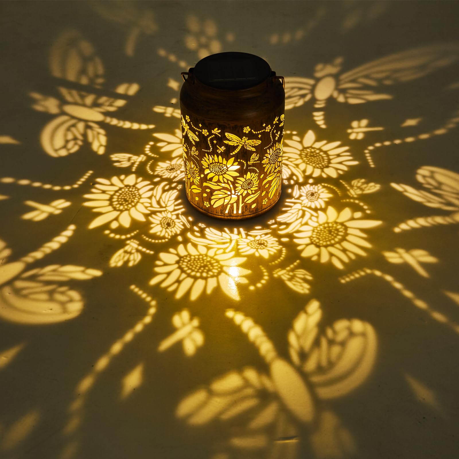 Sunflower Solar Lantern  Chrismas Gifts  Outdoor Waterproof Led Decorative Garden Lights For Lawn  Landscape  Patio  Porch Hanging Solar Lights For Women  Ladies  Mom  Grandma