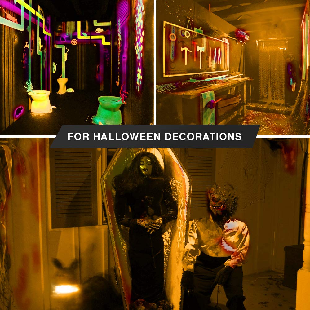 6 Pack Bluex Led Mr16 Orange Light Bulb - 4W (40Watt Equivalent) - Gu5.3 Bi-Pin Base 12V Orange Led Orange Bulb, Party Decoration, Porch, Home, Holiday Lighting, Decorative Illumination Mr16 Led Bulb