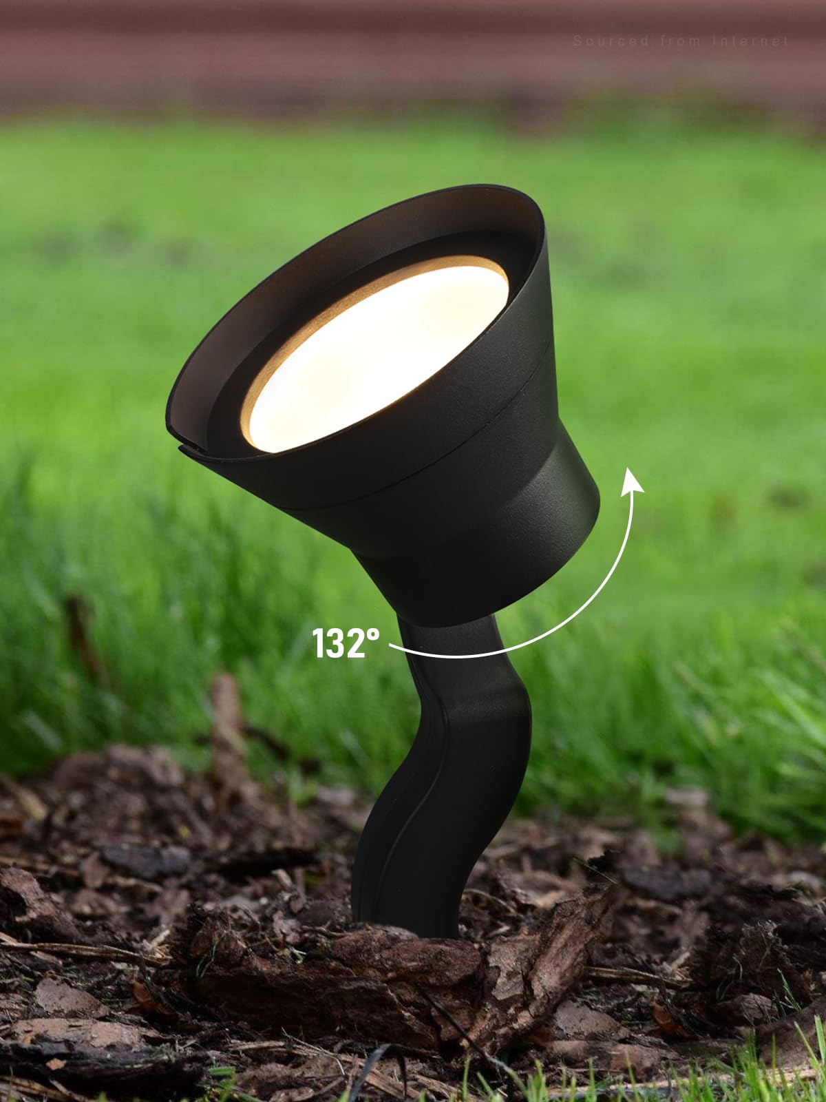 LEONLITE Dimmable 12W LED Landscape Lights, 3CCT Selectable, 12V, IP65 Waterproof, Pack of 4, Model 91846
