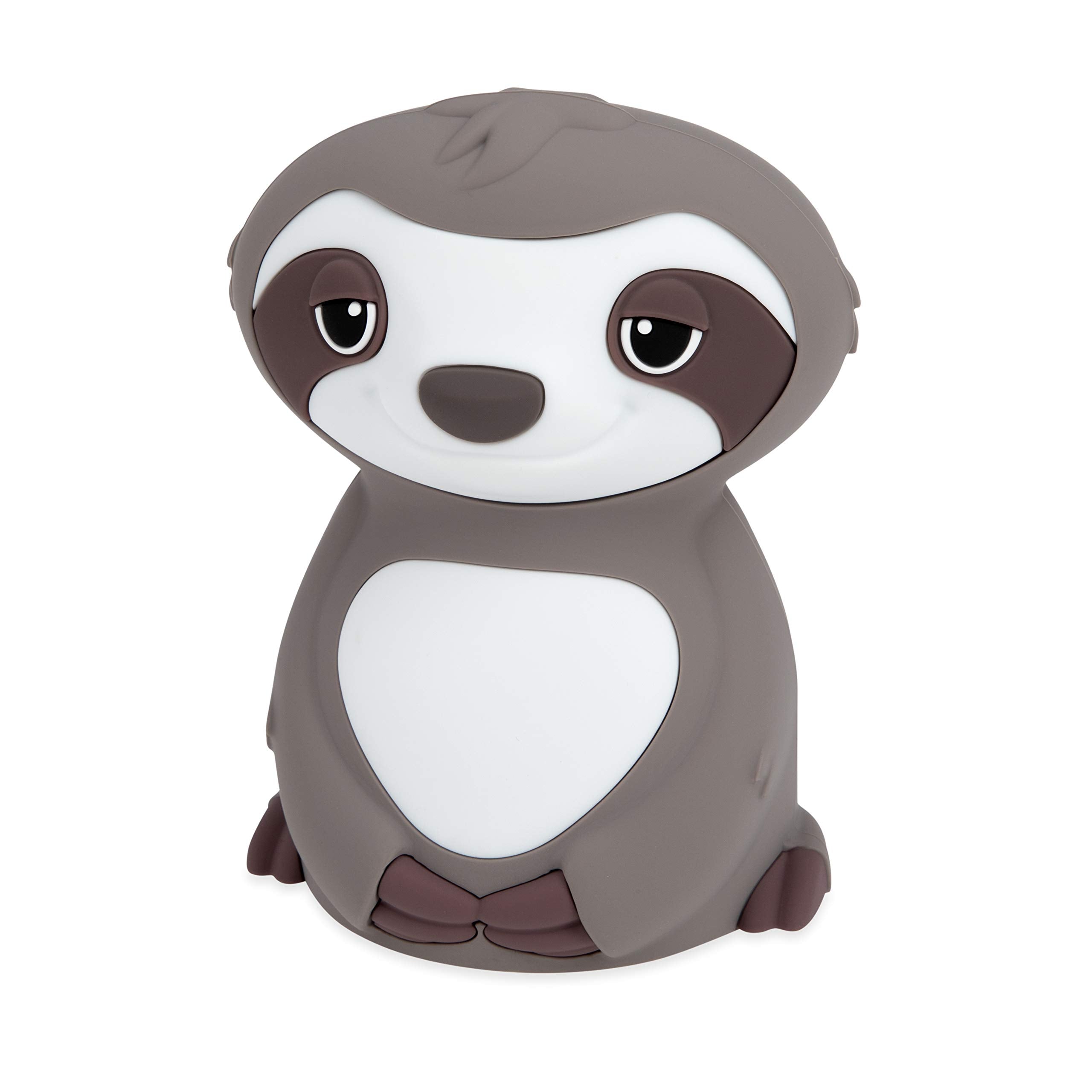 Nuby Sloth Baby Silicone Nightlight, Rechargeable, Color Changing Touch Night Light For Kids Bedside