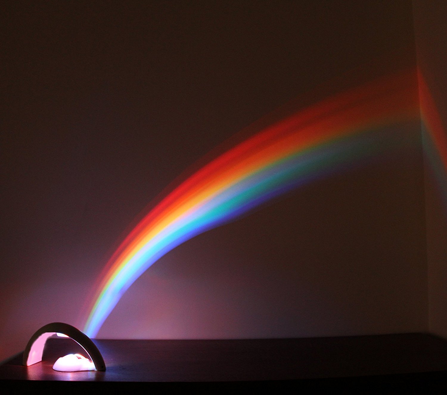 Uncle Milton Rainbow In My Room Night Light Projector - White Plastic, Model 2063