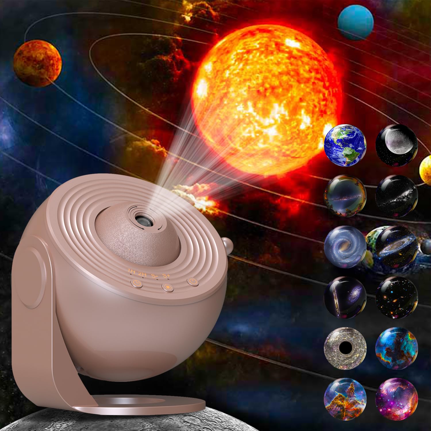 Xeefeel Galaxy Projector for Bedroom, 13 in 1 HD Star Projector Light Projector, 360 Rotating Planetarium Projector with Timer a
