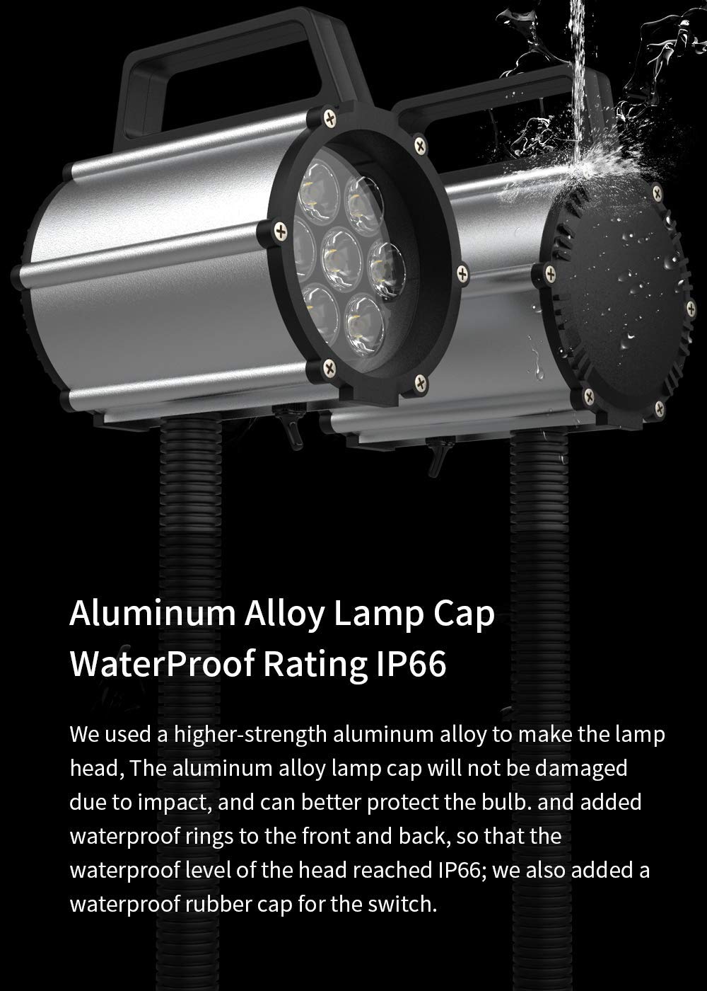 Work Desk Light, Machine Work Light, Led Flexible Gooseneck Light 700 Lumens Ip66 Water And Dust Resistant 110-240 Volt Universal Fixed Base Work Light For Machine Tool And Lathe Industrial Lighting