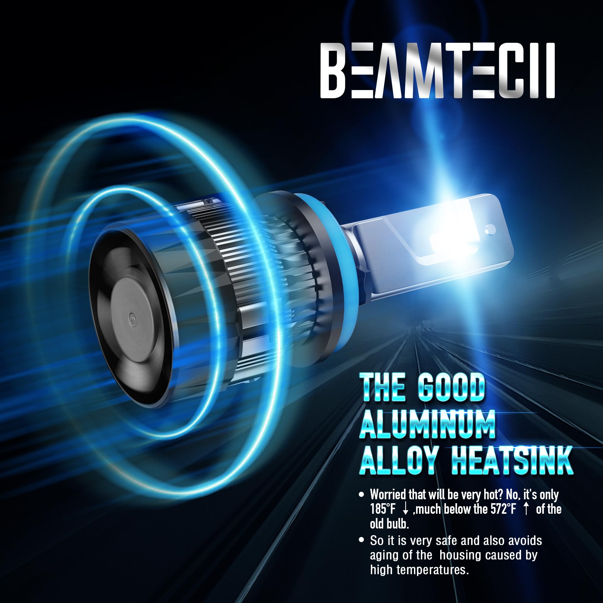 BEAMTECH 900-5 H-11 Fog Light Bulbs - HB-3 H-8 H-9 ATV/UTV Powersports Light