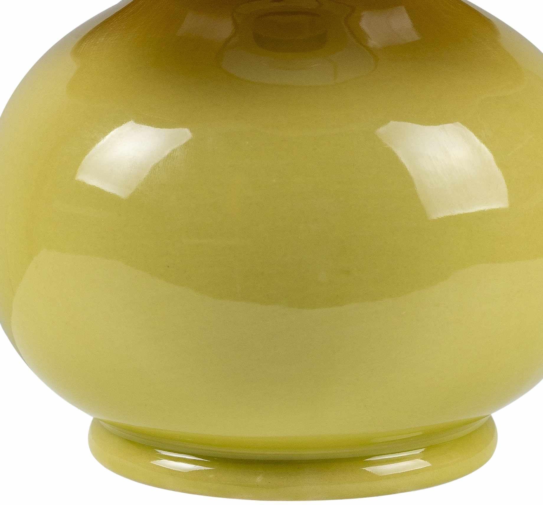 BoutiqueRugs Boho Ceramic Bedside Table Lamp 13inH - Rattan Shade - Green, Sage, Beige - Model TXCHMA6-006