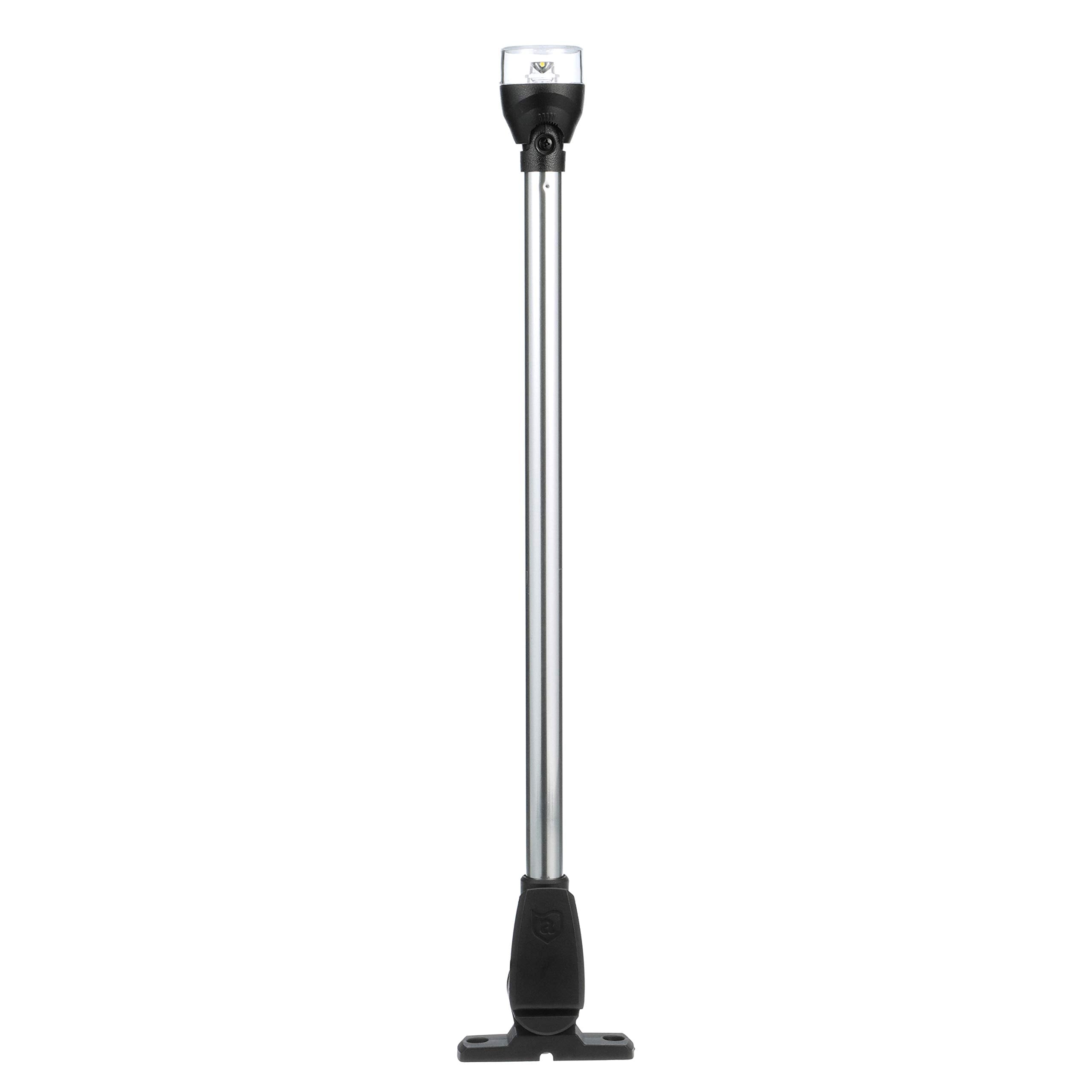Attwood All-Round LED Navigation Light, 20-Inch, Black Base, Model 5551-PA20-7, Durable Material