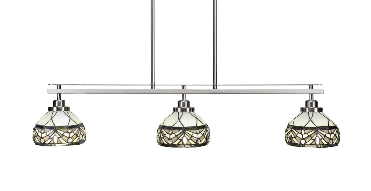 Odyssey 3 Light Island in Brushed Nickel (2636-BN-9485)