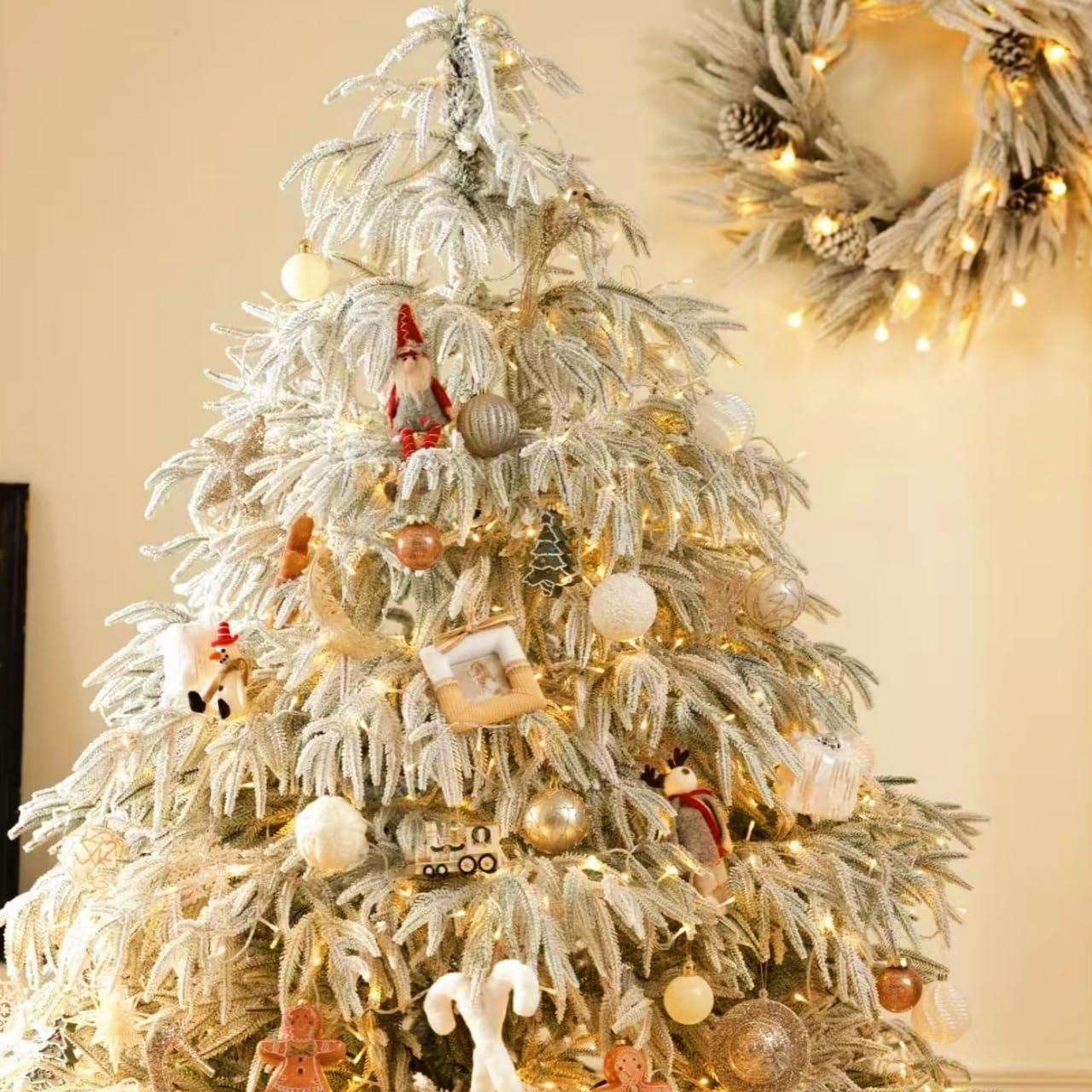 Yeguo 500 Led 165Ft Christmas Lights Outdoor Waterproof, Warm White String Lights Indoor, 8 Modes Clear Wire Twinkle Xmas Tree L