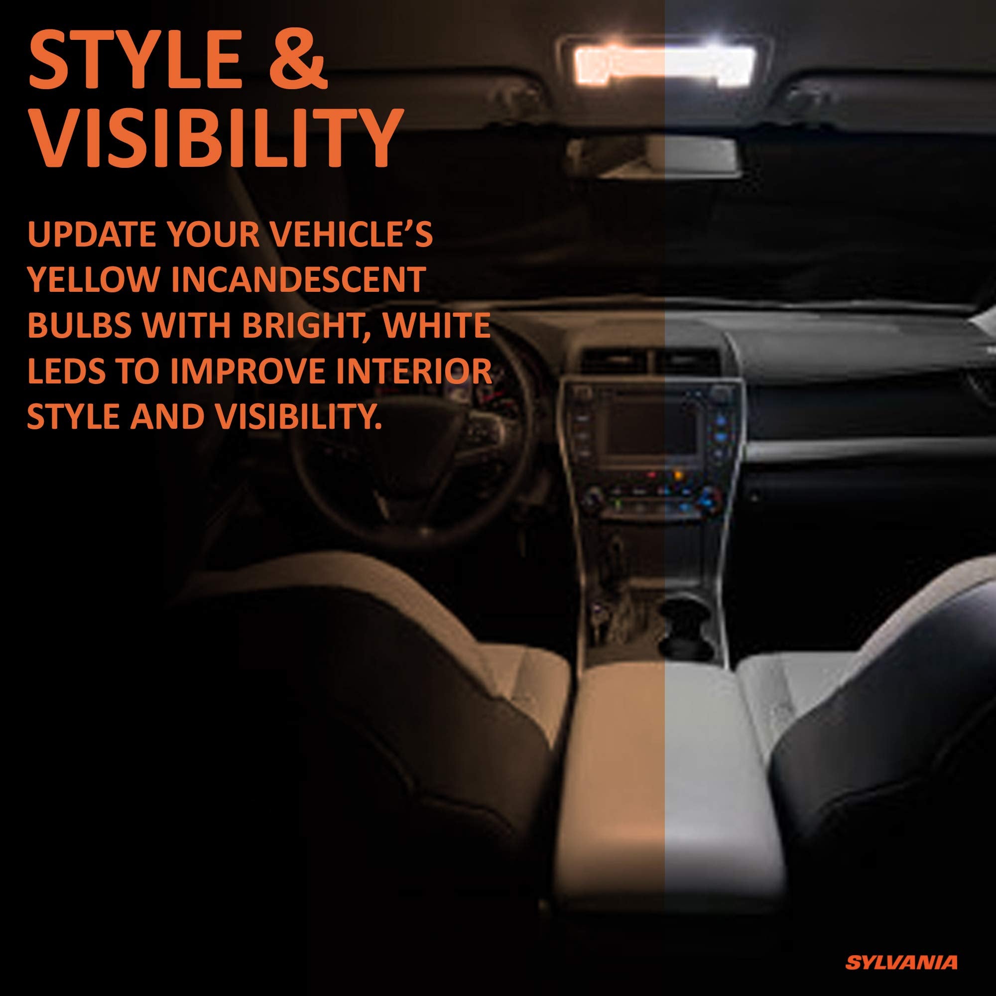 SYLVANIA - 1141 ZEVO LED Amber Bulb - Bright LED Bulb, Ideal for Park and Turn Signals (Contains 2 Bulbs)