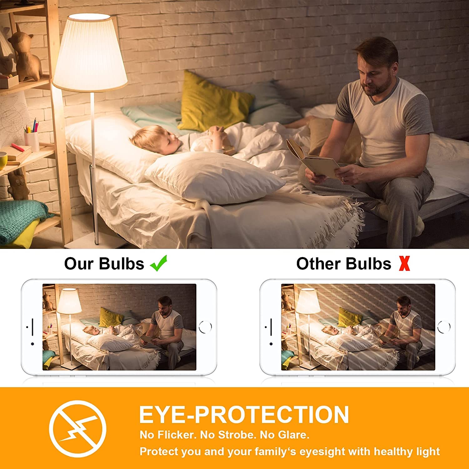 Leools E12 LED Bulb Dimmable 2W Soft White 3000K Glass 6-Pack for Chandeliers & Ceiling Fans