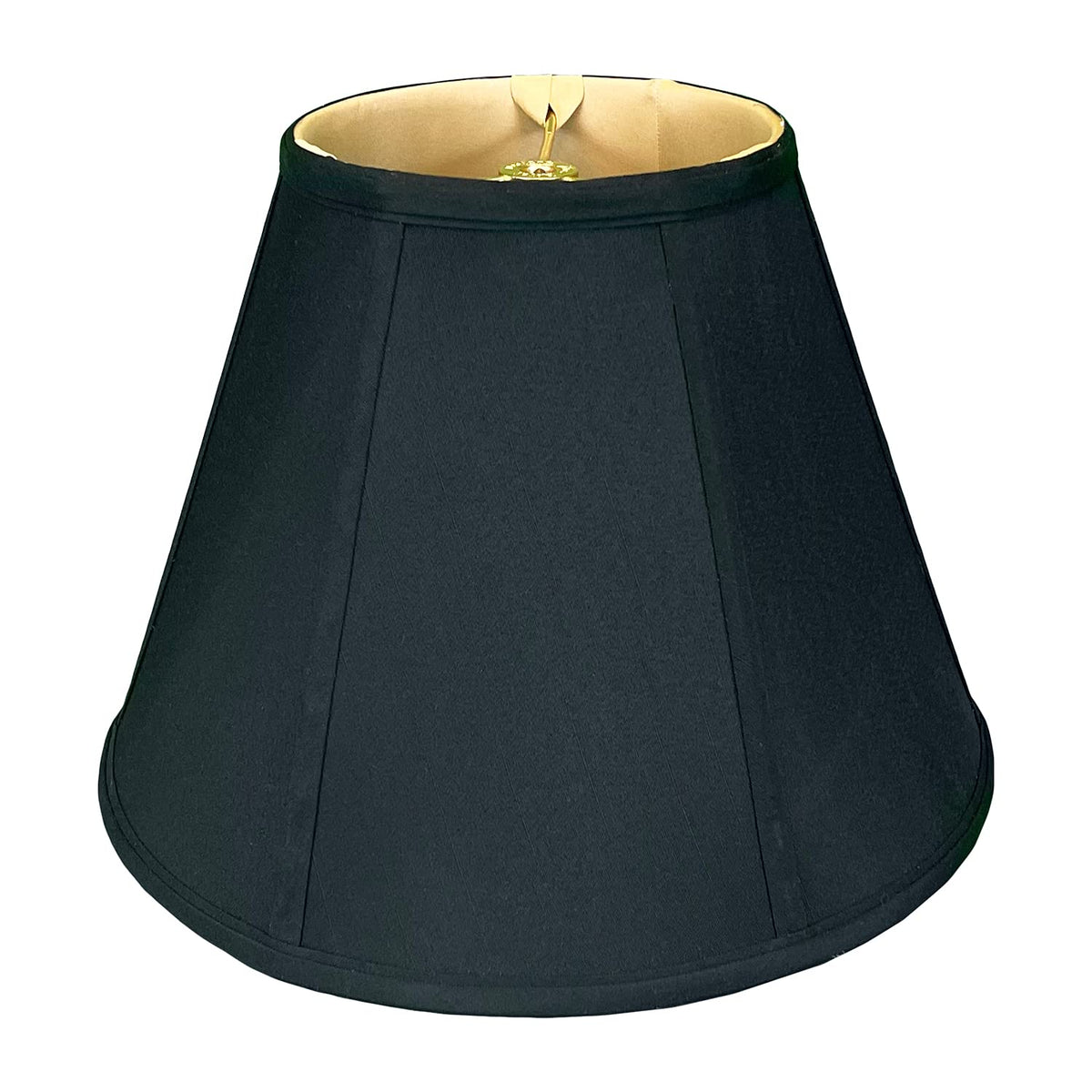 Royal Designs Deep Empire Lamp Shade, Black, 9 x 16 x 12.25