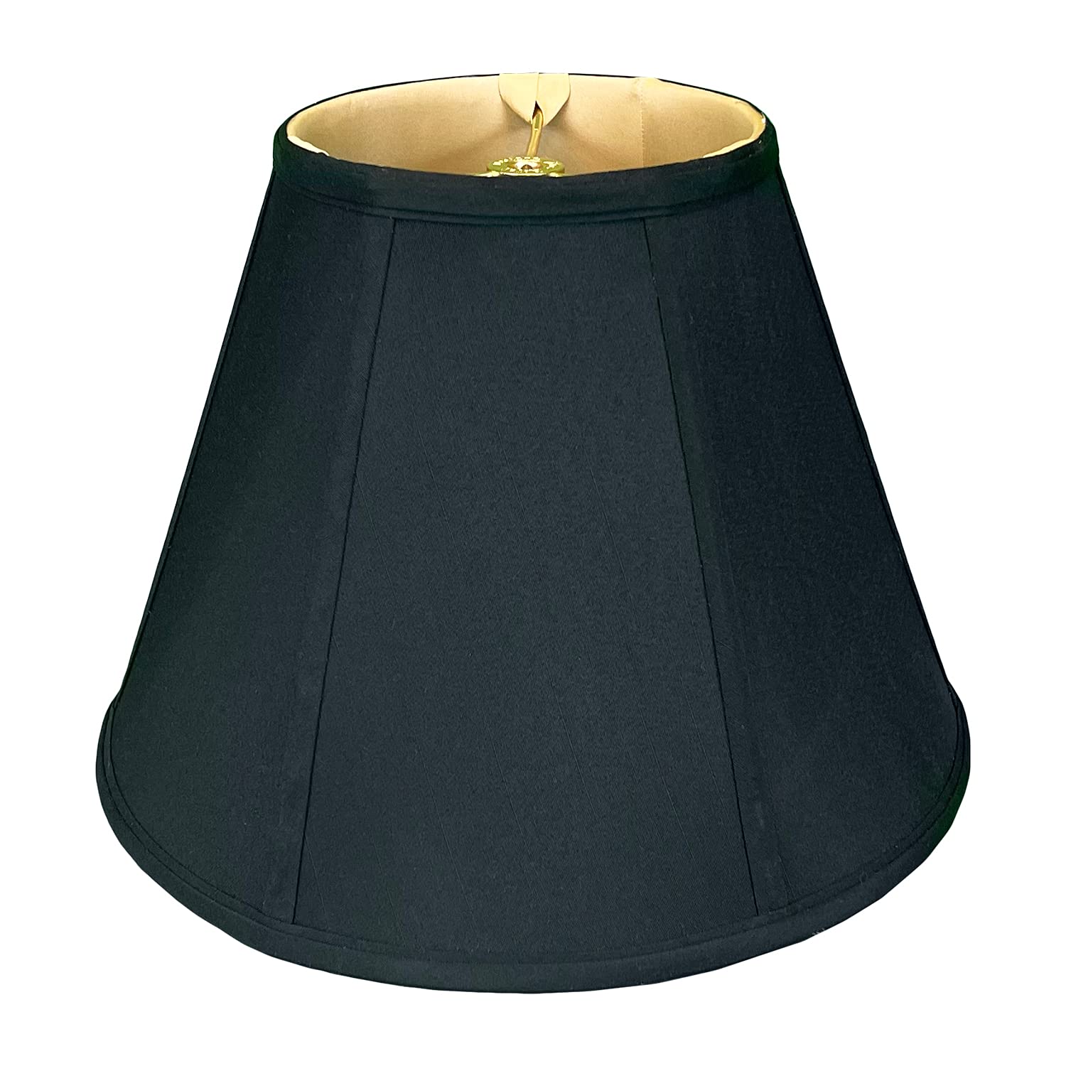 Royal Designs Deep Empire Lamp Shade, Black, 5 x 10 x 8