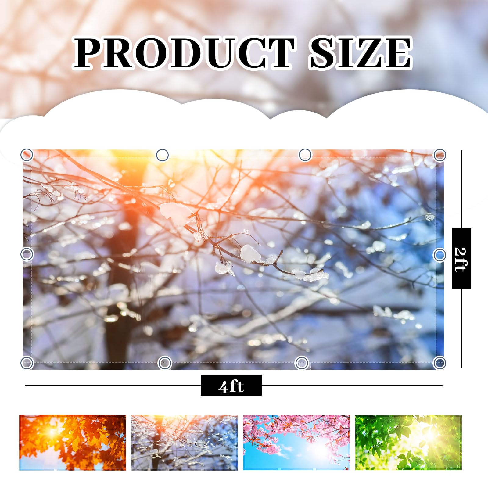 ROCEEI Fluorescent Light Covers, 4 Pack, Magnetic, 4 x 2 Ft, Polyester, Sunshine Color, Model ROCEEI-AKD6532