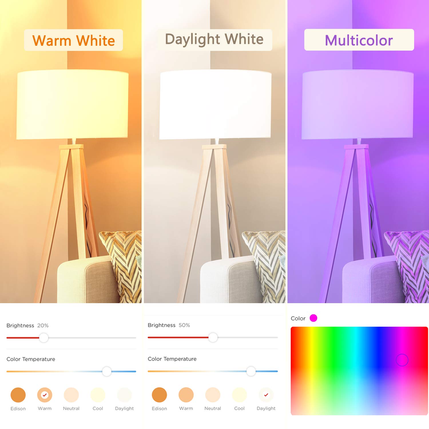 Sengled Zigbee Smart Light Bulbs, E1F-N5E, 40W, Color Changing, 2 Pack, Compatible with SmartThings, Alexa & Google Home