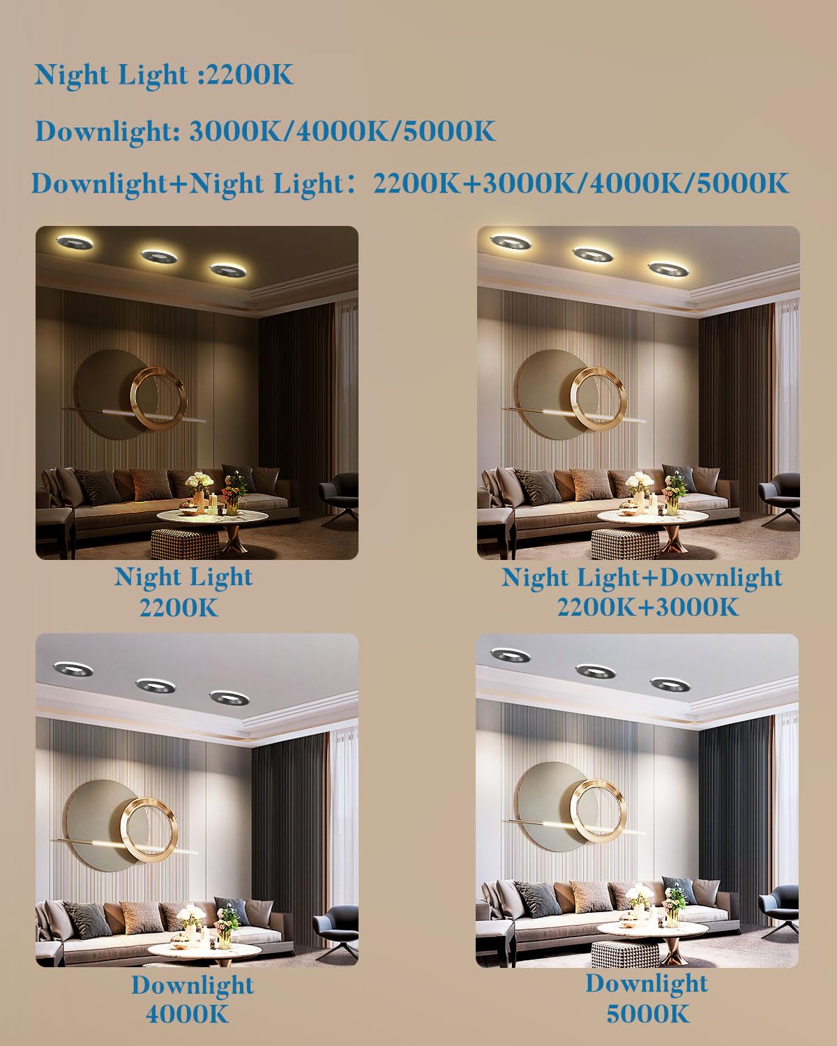 Lightdot Downlight, Downlight With Baffle Trim, Led Downlight 6 Inch Recessed Lighting,3000K/4000K/5000K Led Recessed Light Dimmable Ceiling Light Fixture Ic Rated-12 Pack