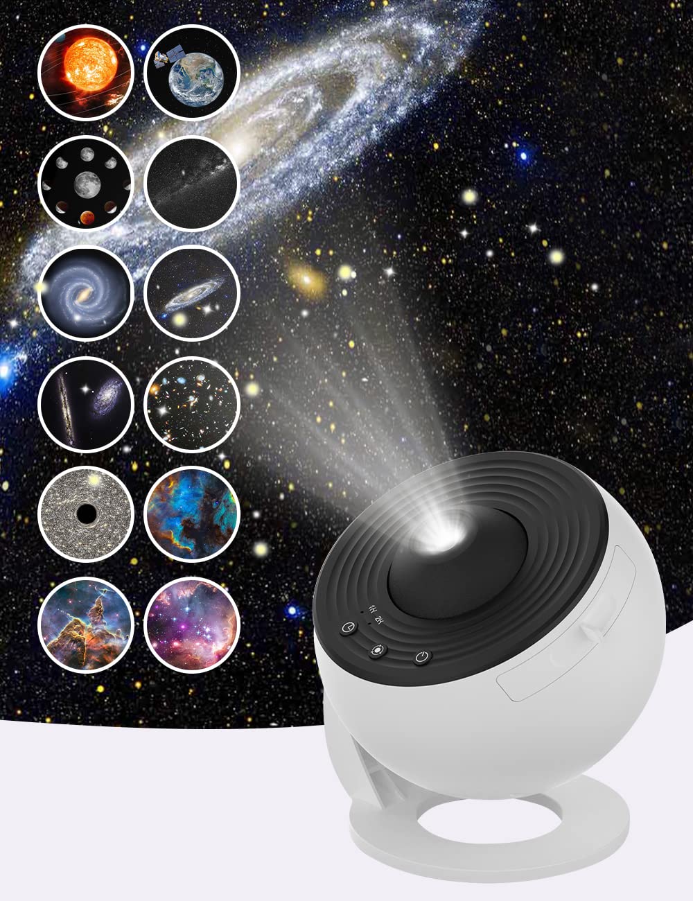 Galaxy Projector, 13 In 1 Planetarium Star Projector For Bedroom Decor, 360° Rotating Nebula Projector Lamp, Timmer Starry Night Light Sleep Projector For Kids,Ceiling,Room Decoration,Gifts